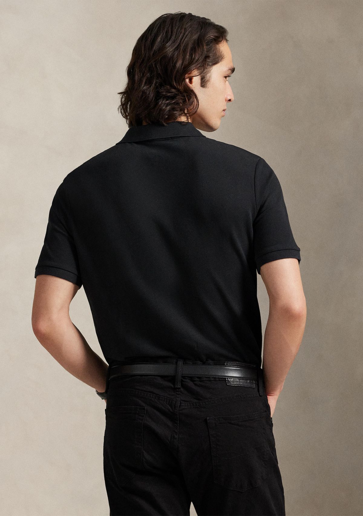 Pink Pony Stretch Mesh Polo Shirt