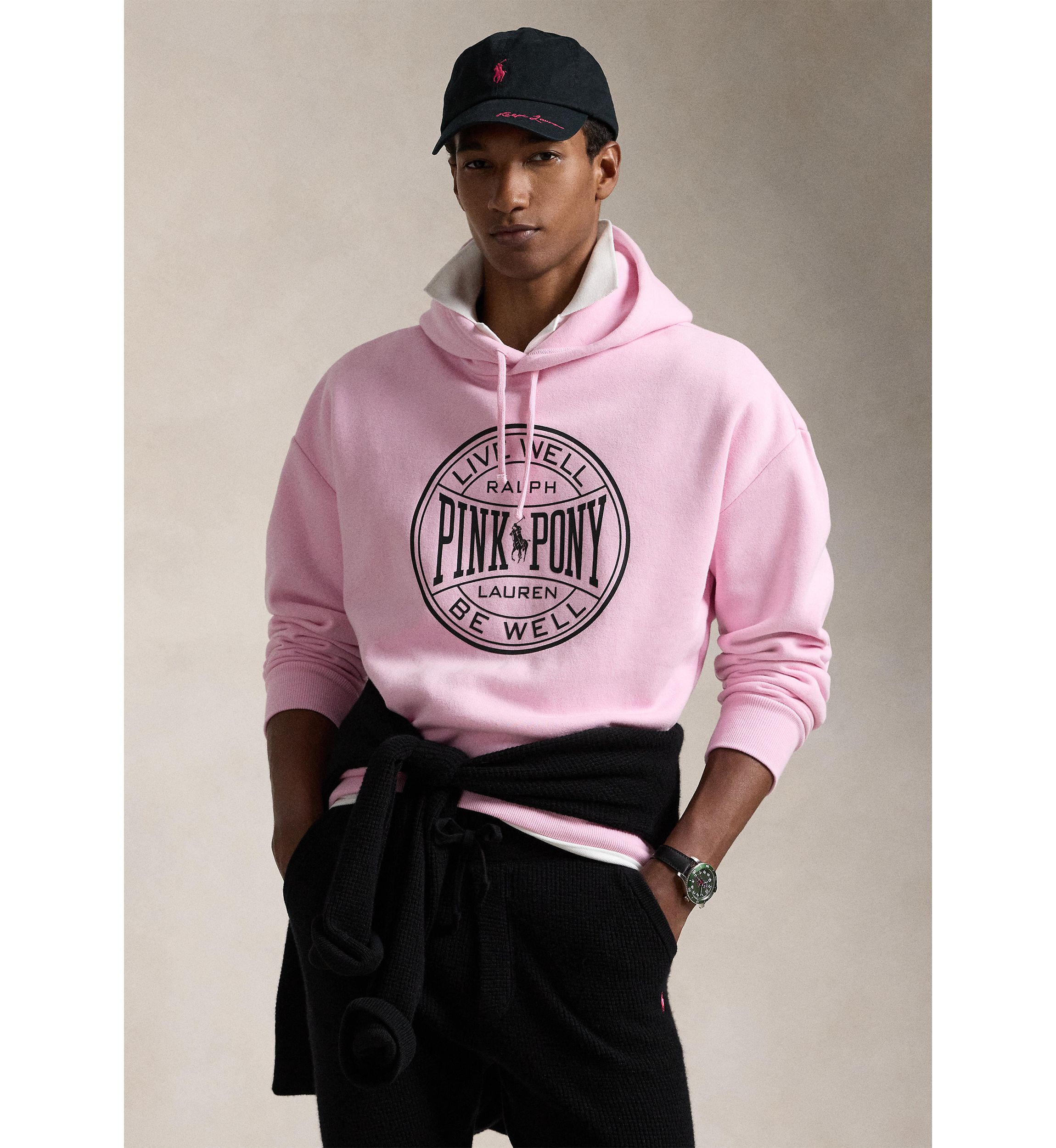 Pink Pony Relaxed Fit Hoodie
