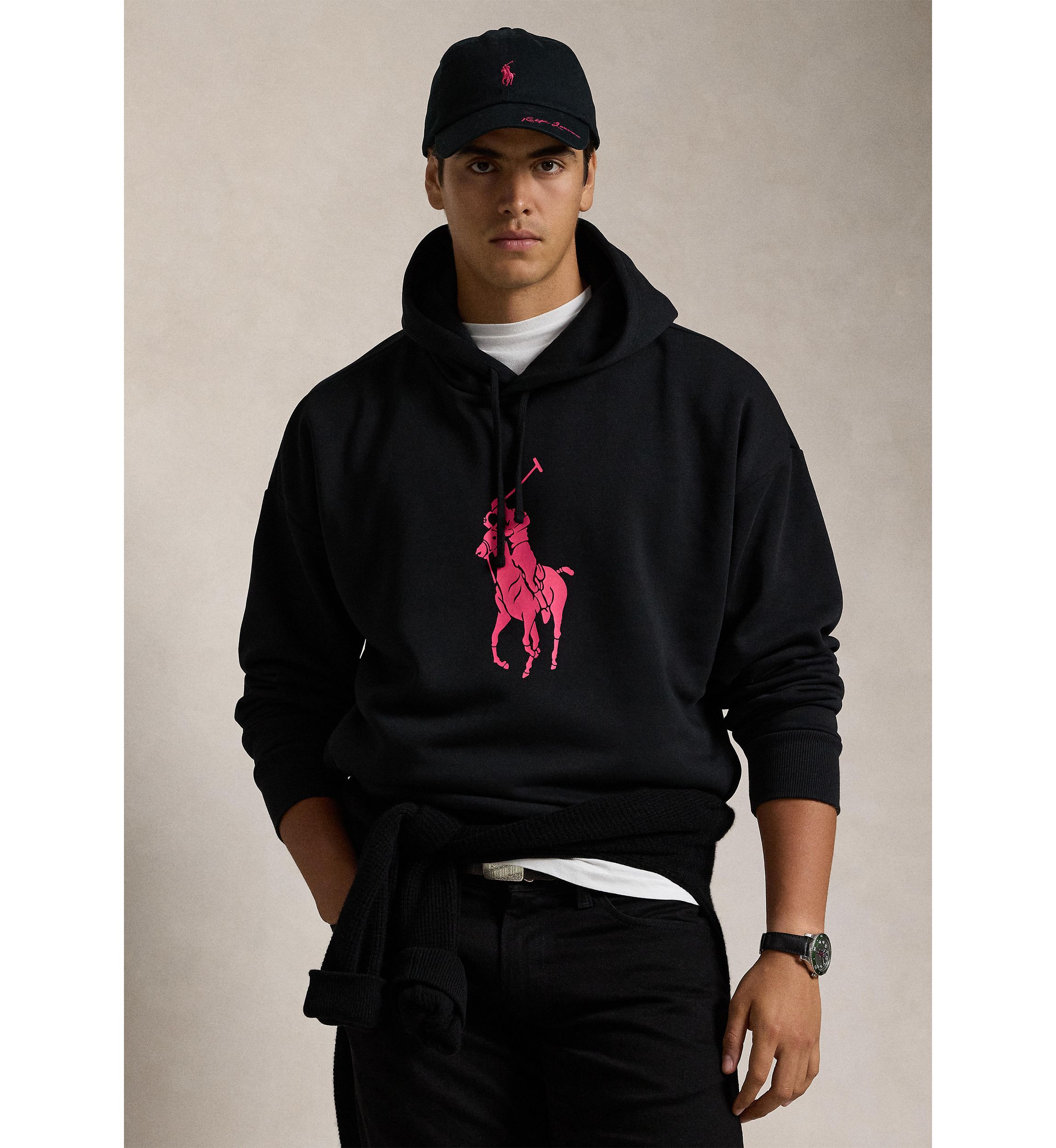 Pink Pony Relaxed Fit Hoodie
