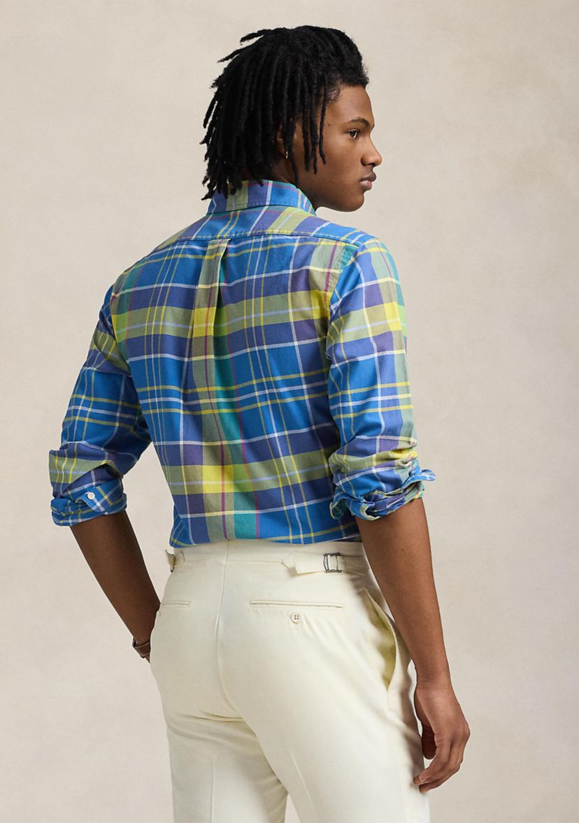 Classic Fit Plaid Oxford Shirt