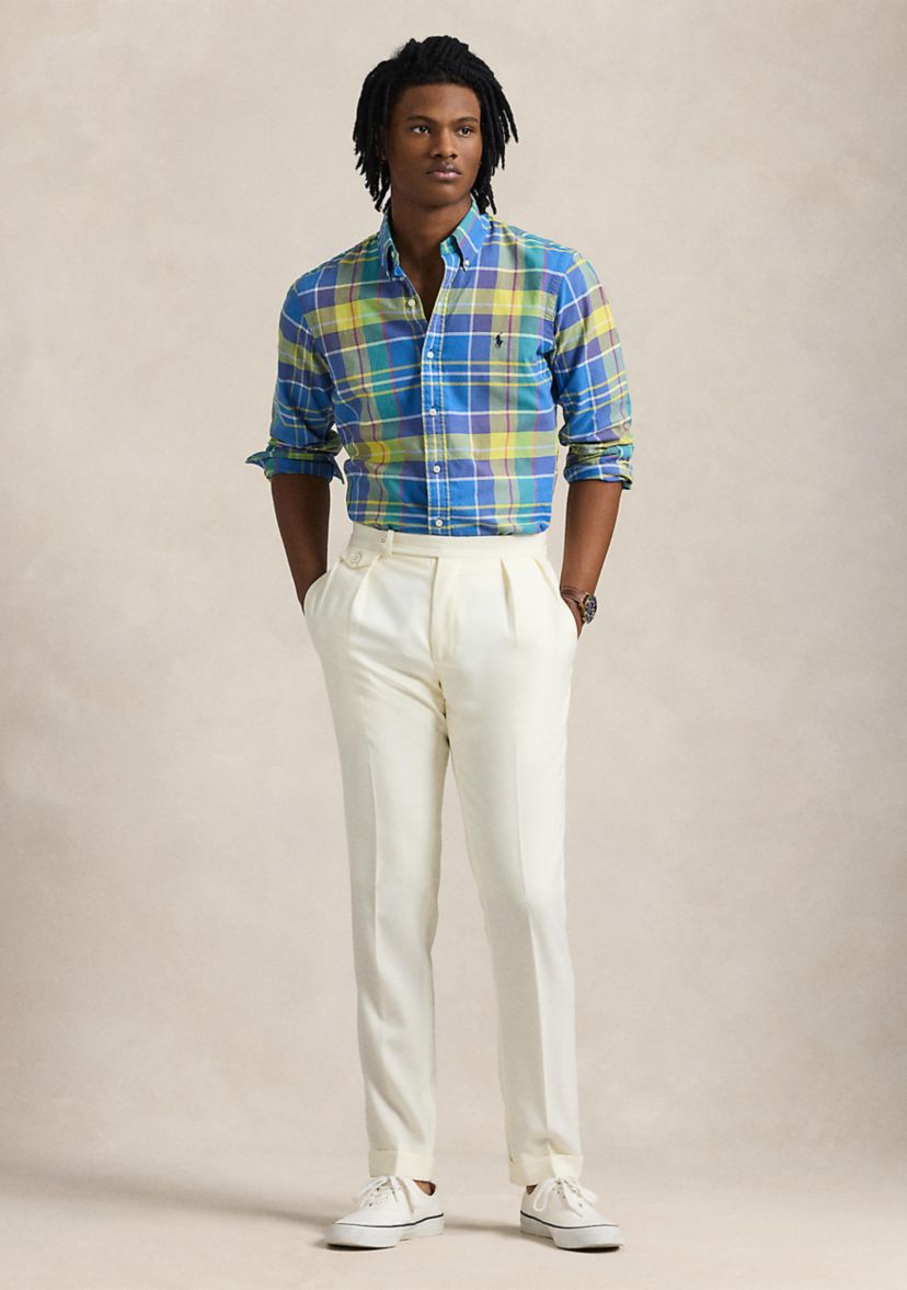 Classic Fit Plaid Oxford Shirt