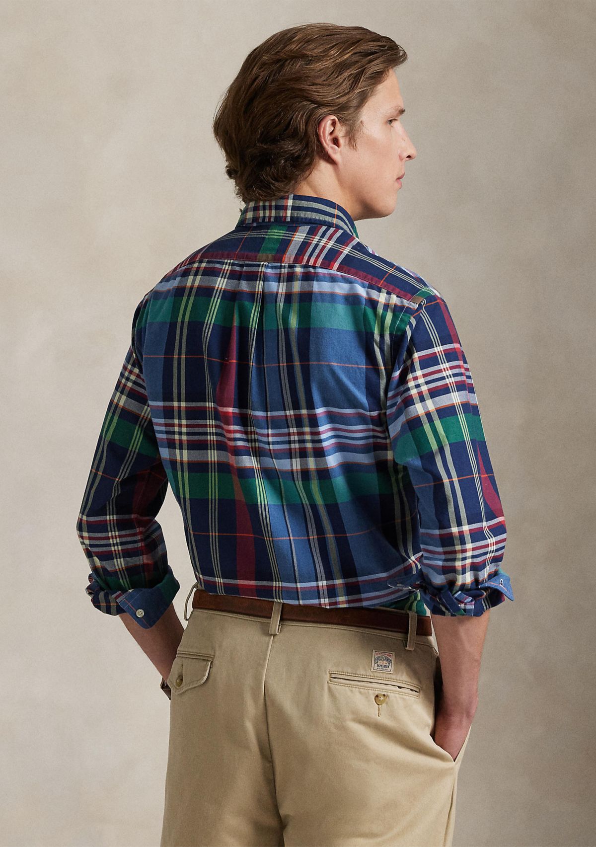 Classic Fit Plaid Oxford Shirt