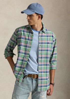 Polo Ralph Lauren Men's Classic Fit Plaid Oxford Shirt, 2XL