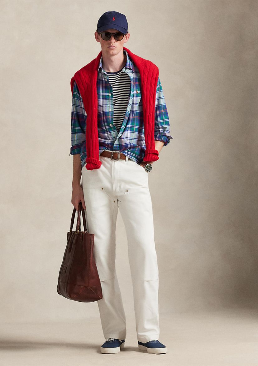 Classic Fit Striped Oxford Shirt