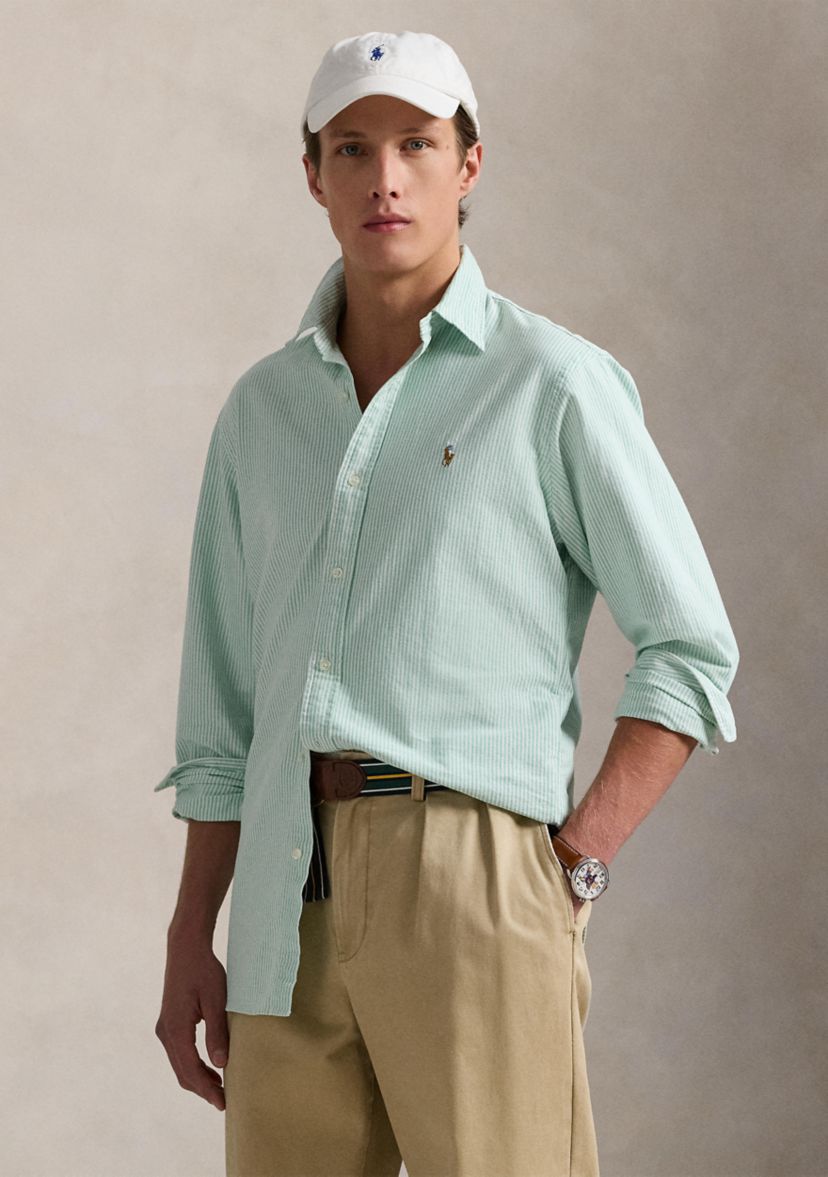 Classic Fit Striped Oxford Shirt