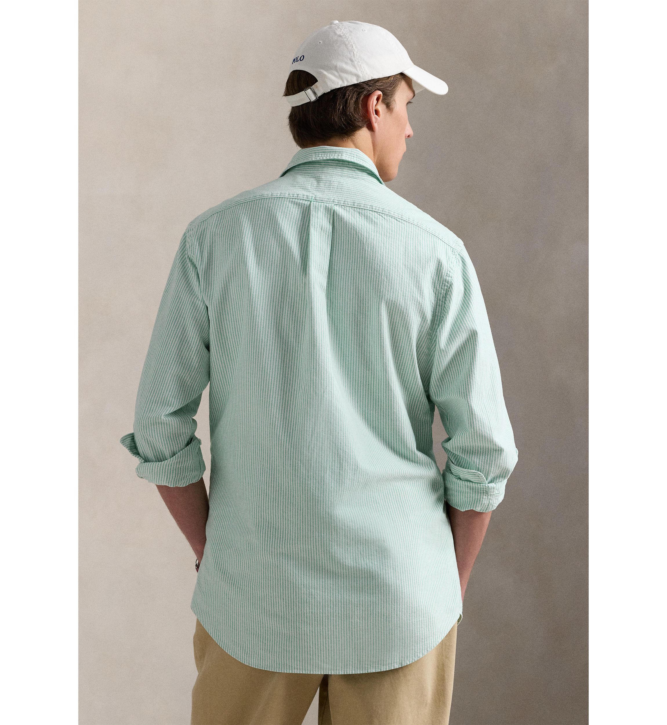 Classic Fit Striped Oxford Shirt