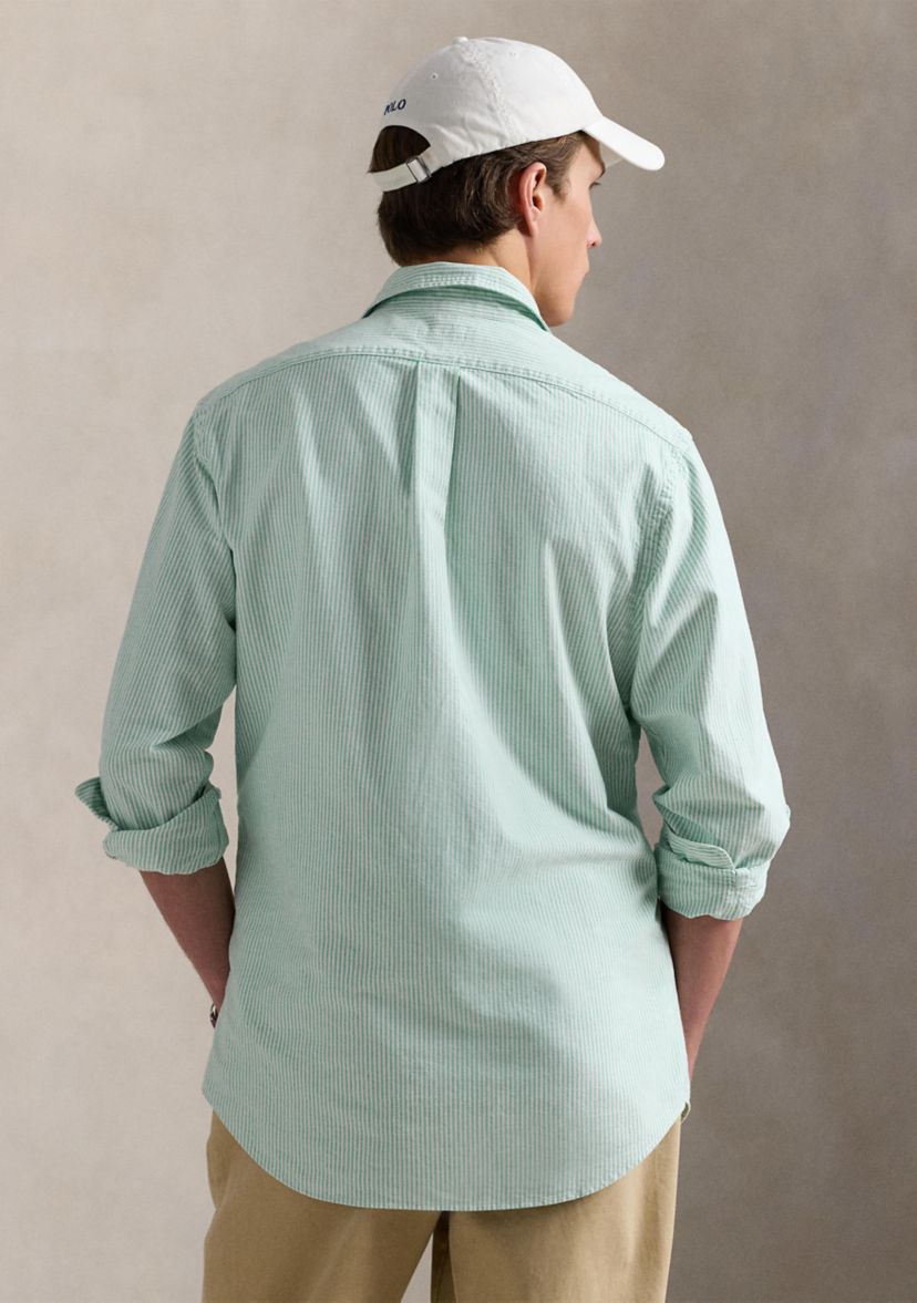 Classic Fit Striped Oxford Shirt