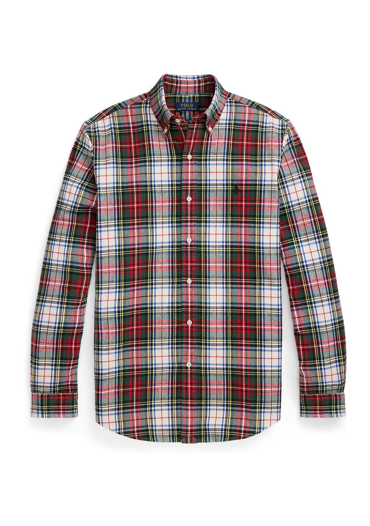 Classic Fit Plaid Brushed Oxford Shirt