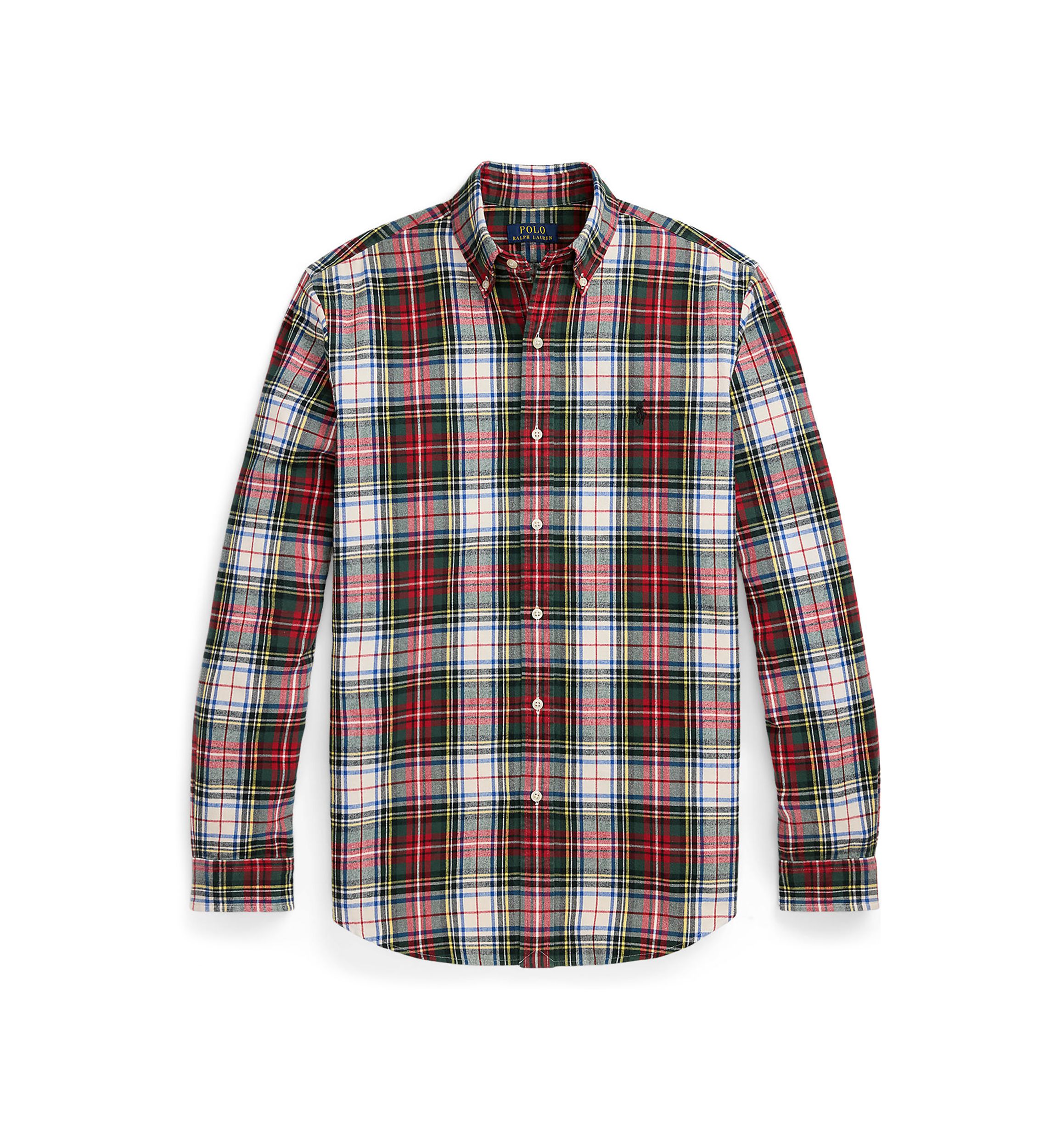 Classic Fit Plaid Brushed Oxford Shirt
