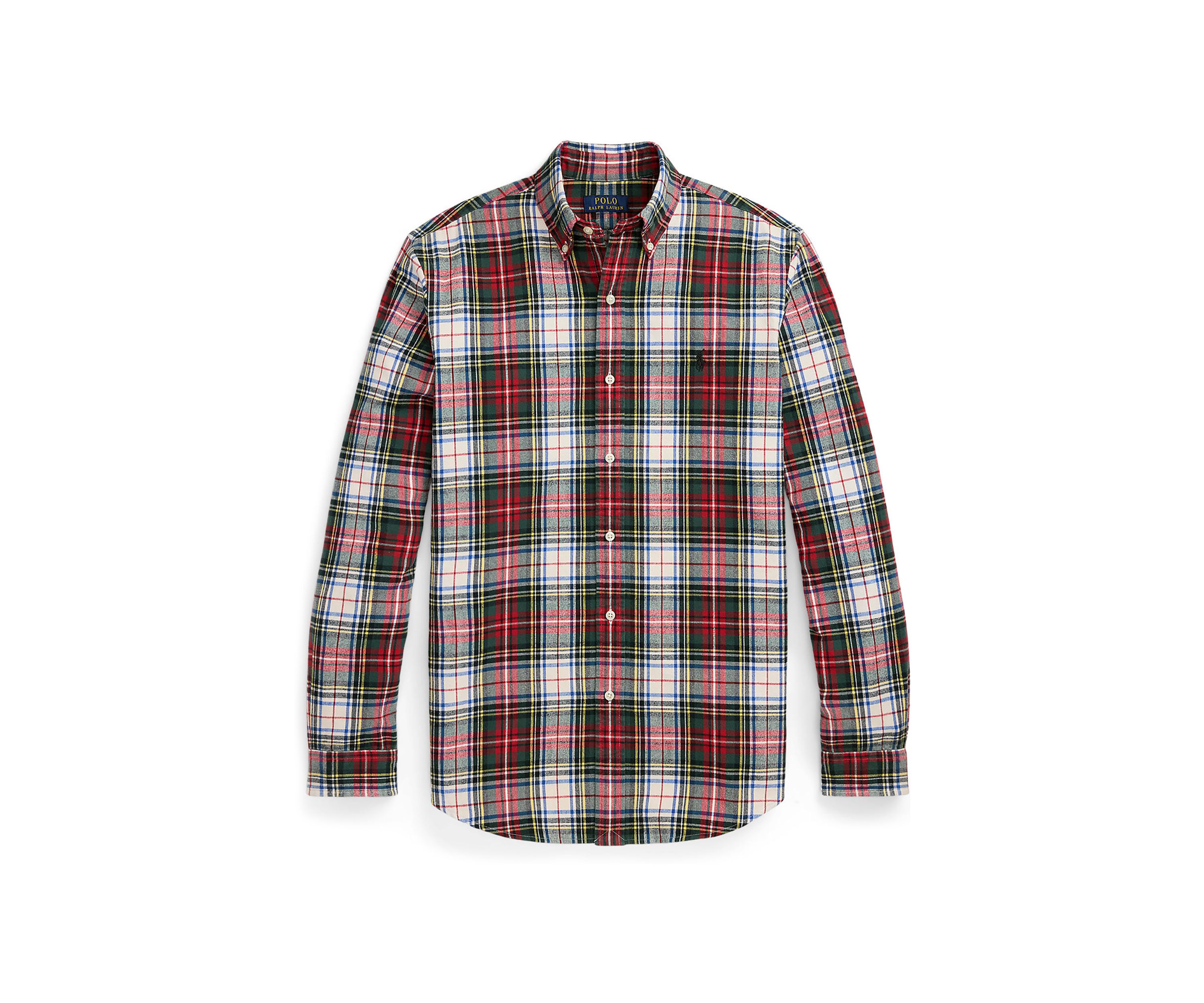 Classic Fit Plaid Brushed Oxford Shirt