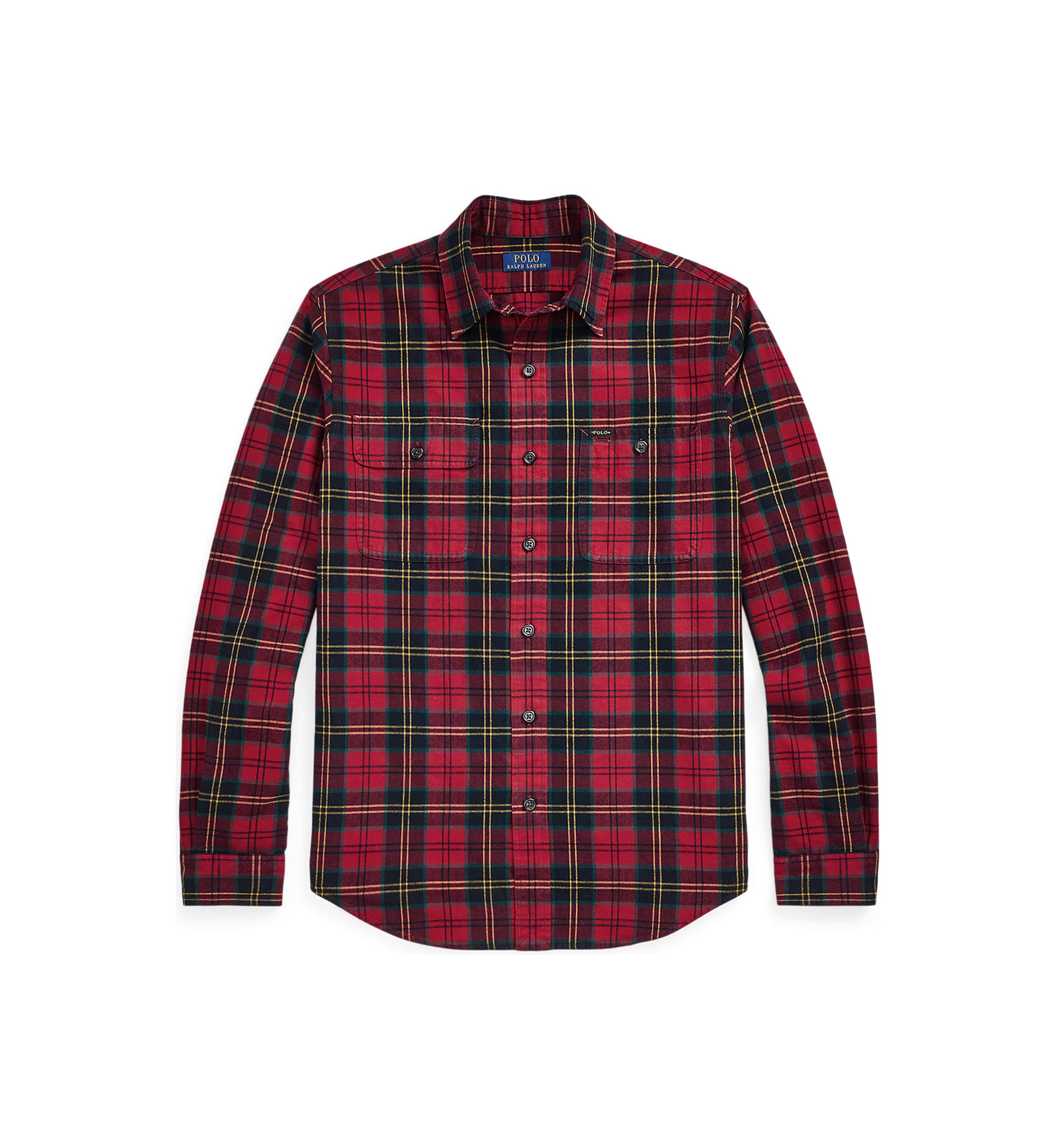 Classic Fit Plaid Brushed Oxford Shirt