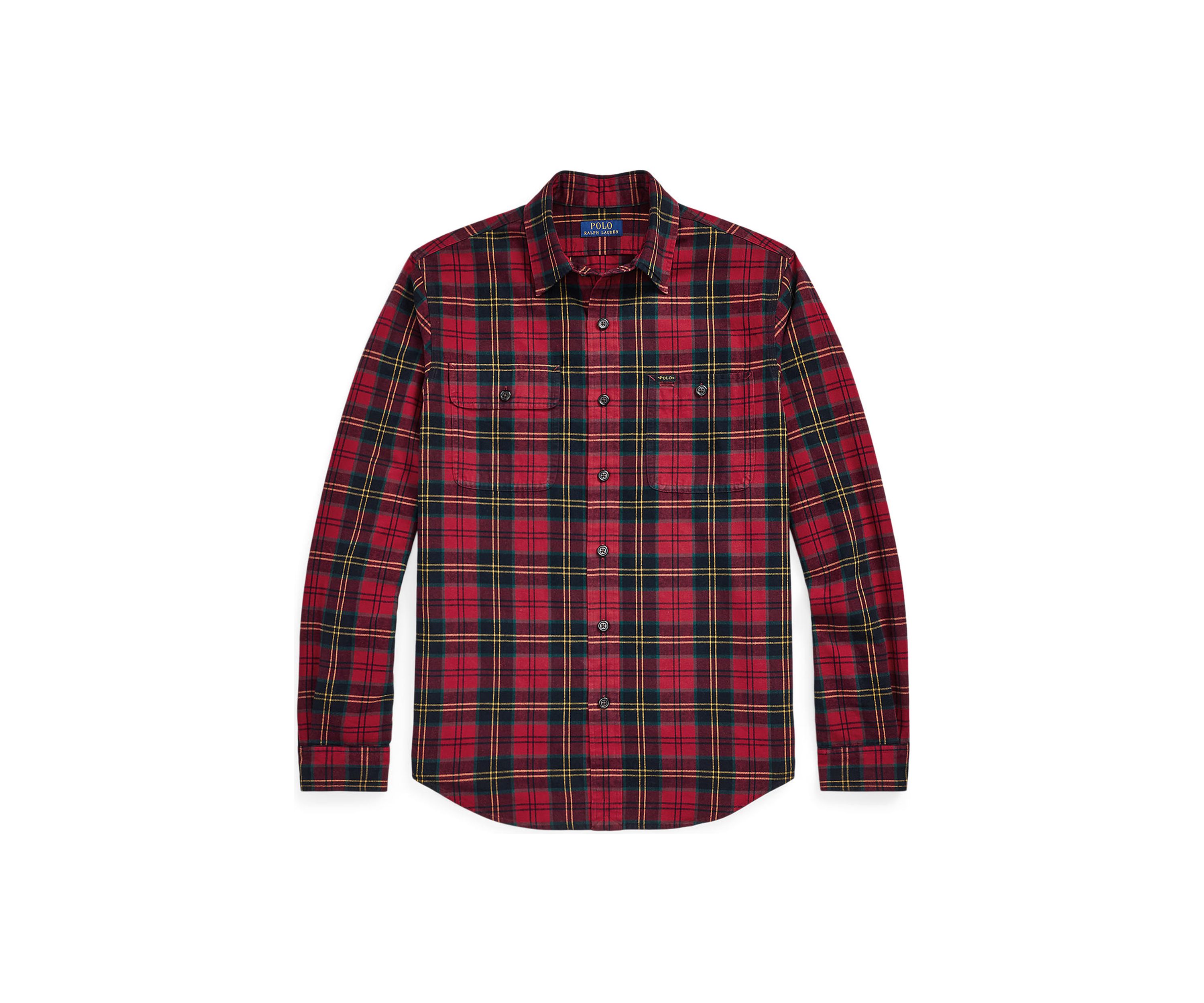 Classic Fit Plaid Brushed Oxford Shirt