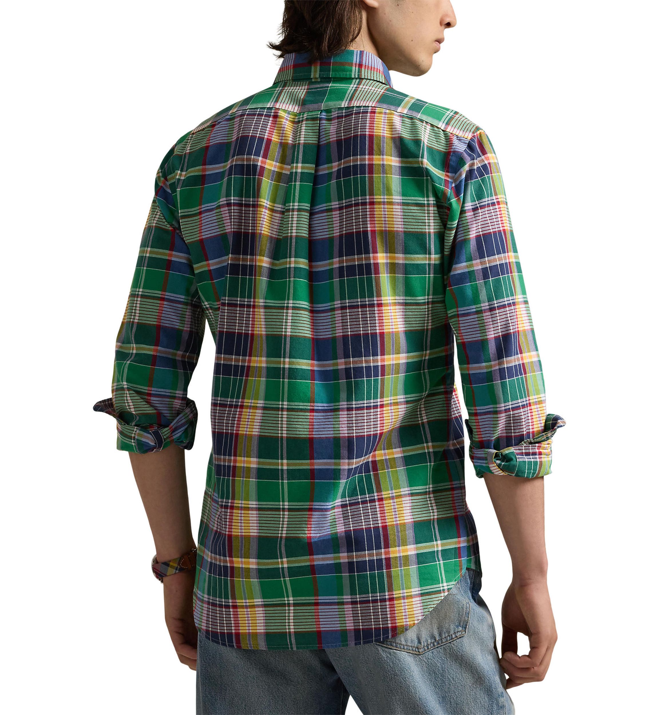Classic Fit Plaid Oxford Shirt
