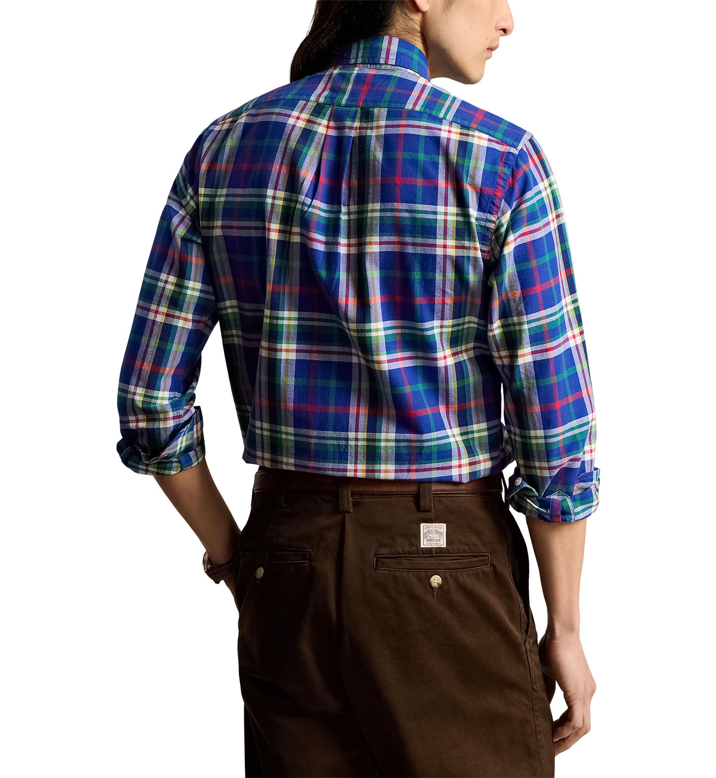 Classic Fit Plaid Oxford Shirt