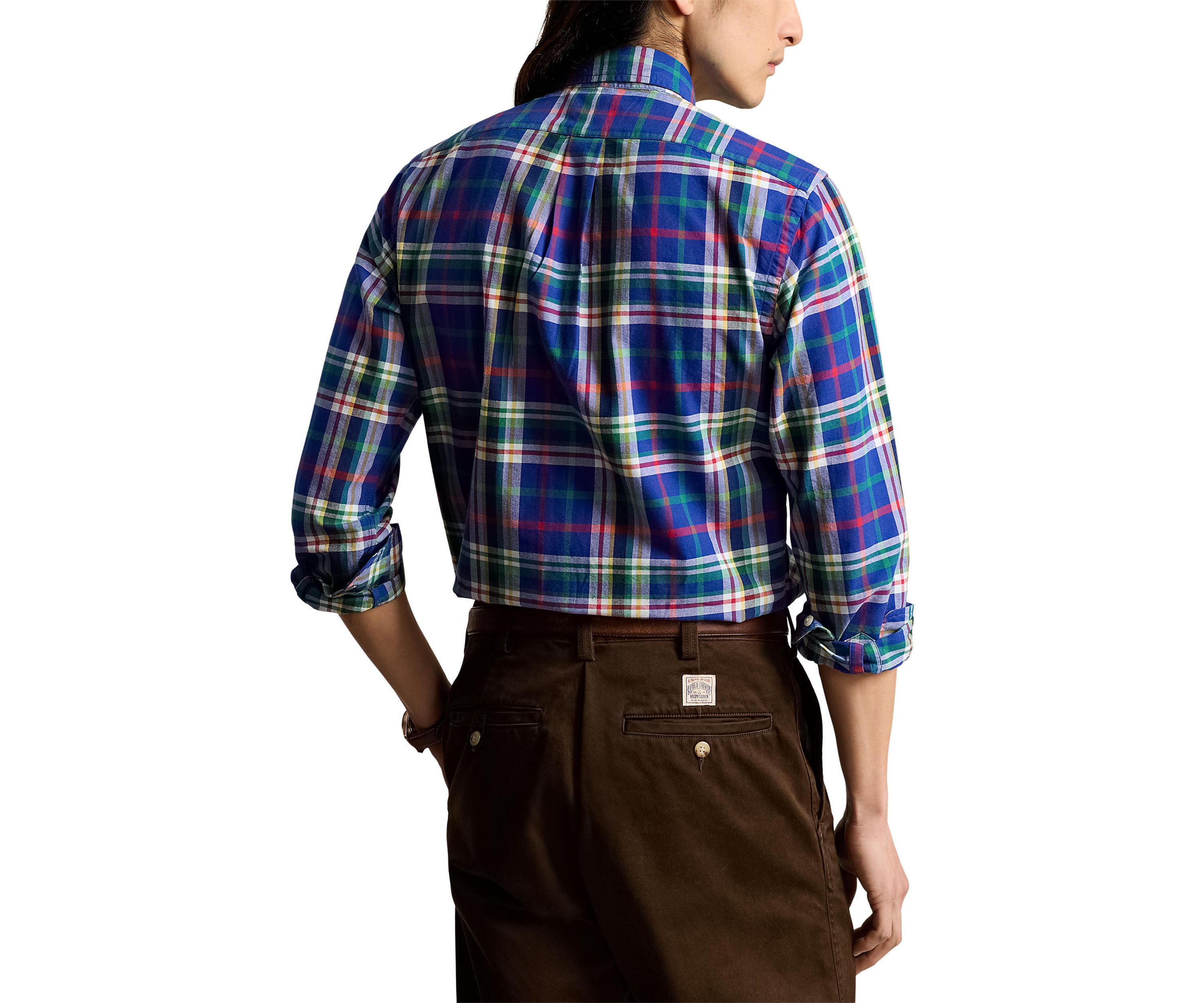 Classic Fit Plaid Oxford Shirt