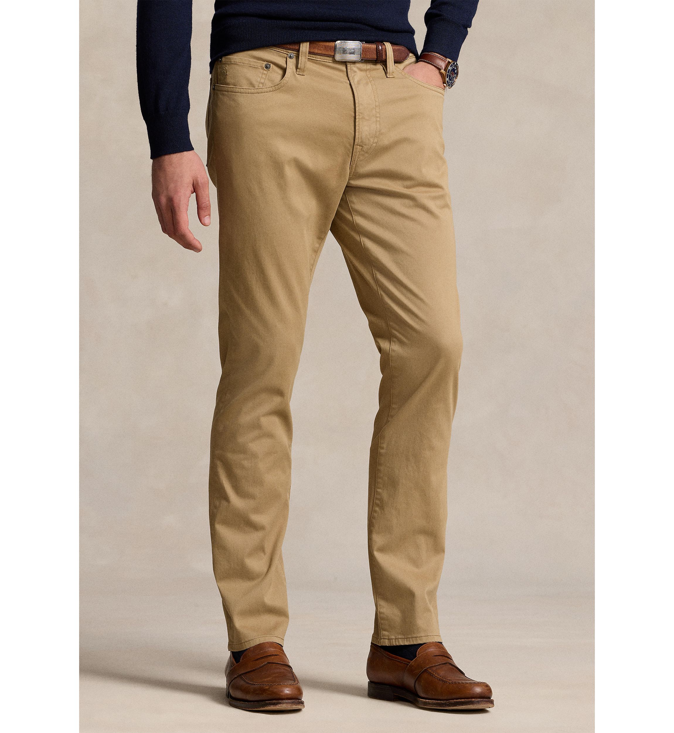 Polo Ralph Lauren Men's Varick Slim Straight Stretch Sateen Pants