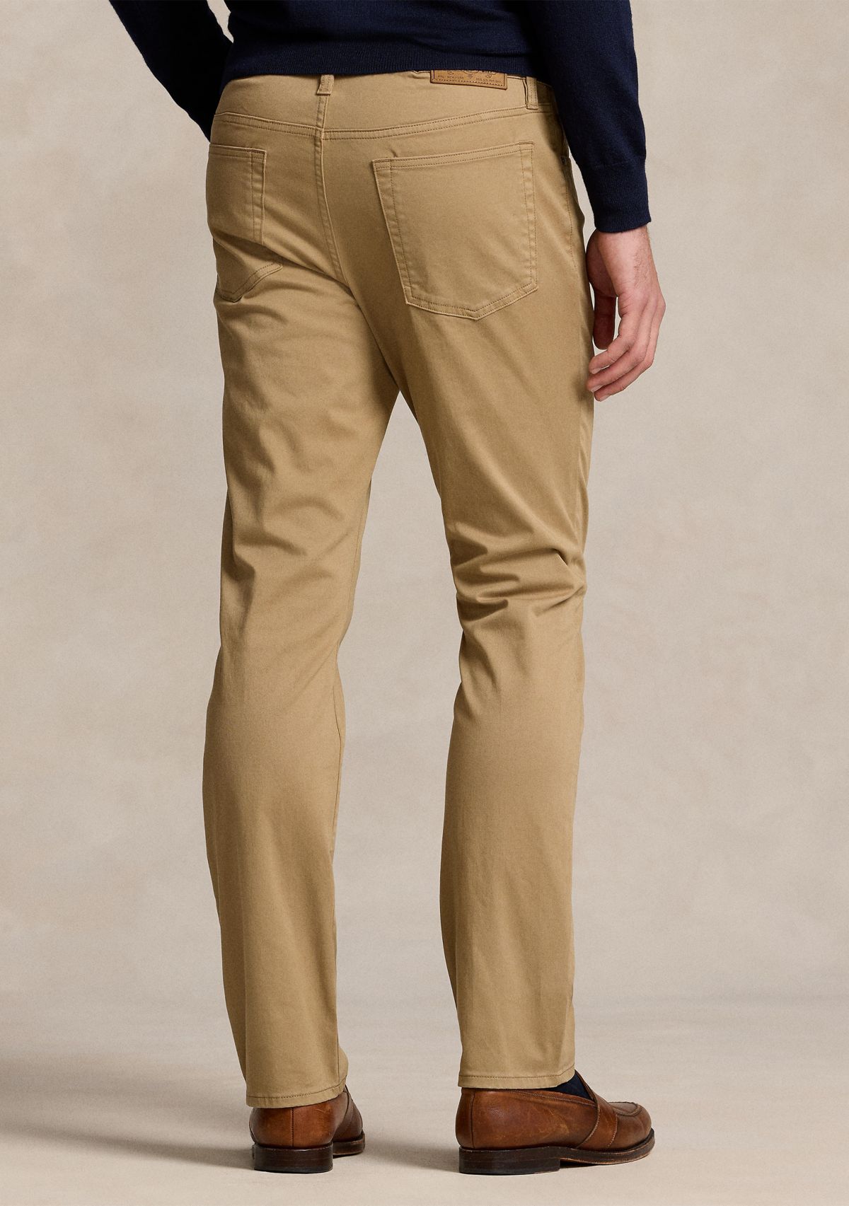 Mens Varick Slim Straight Stretch Sateen Pants