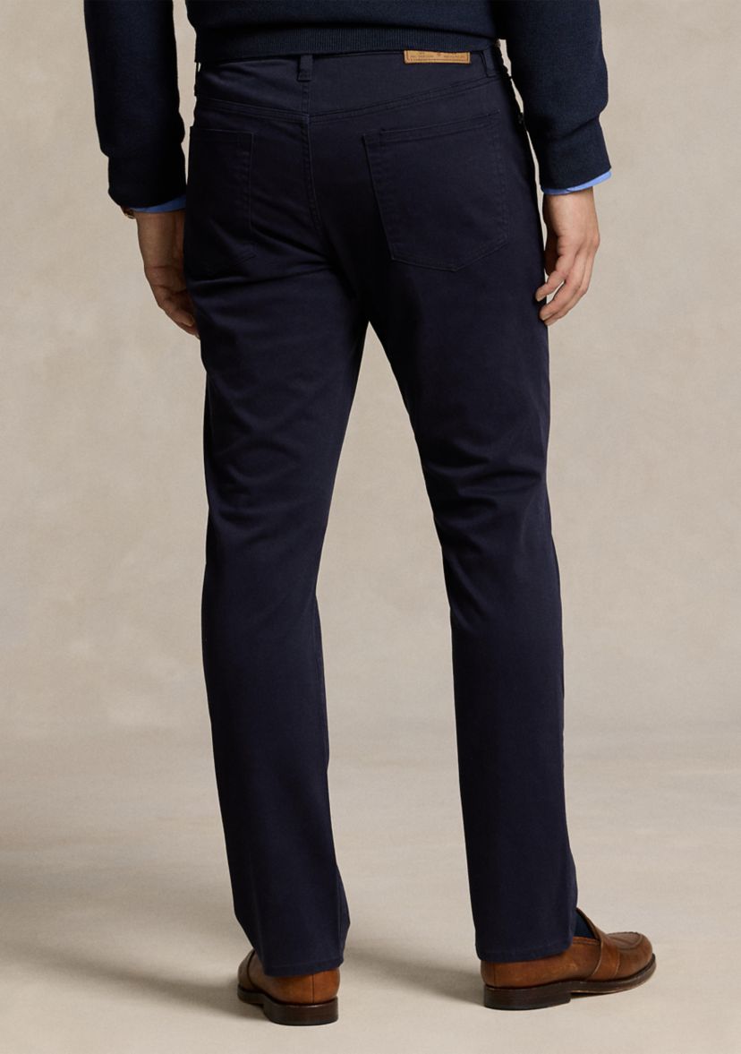 Mens Varick Slim Straight Stretch Sateen Pants