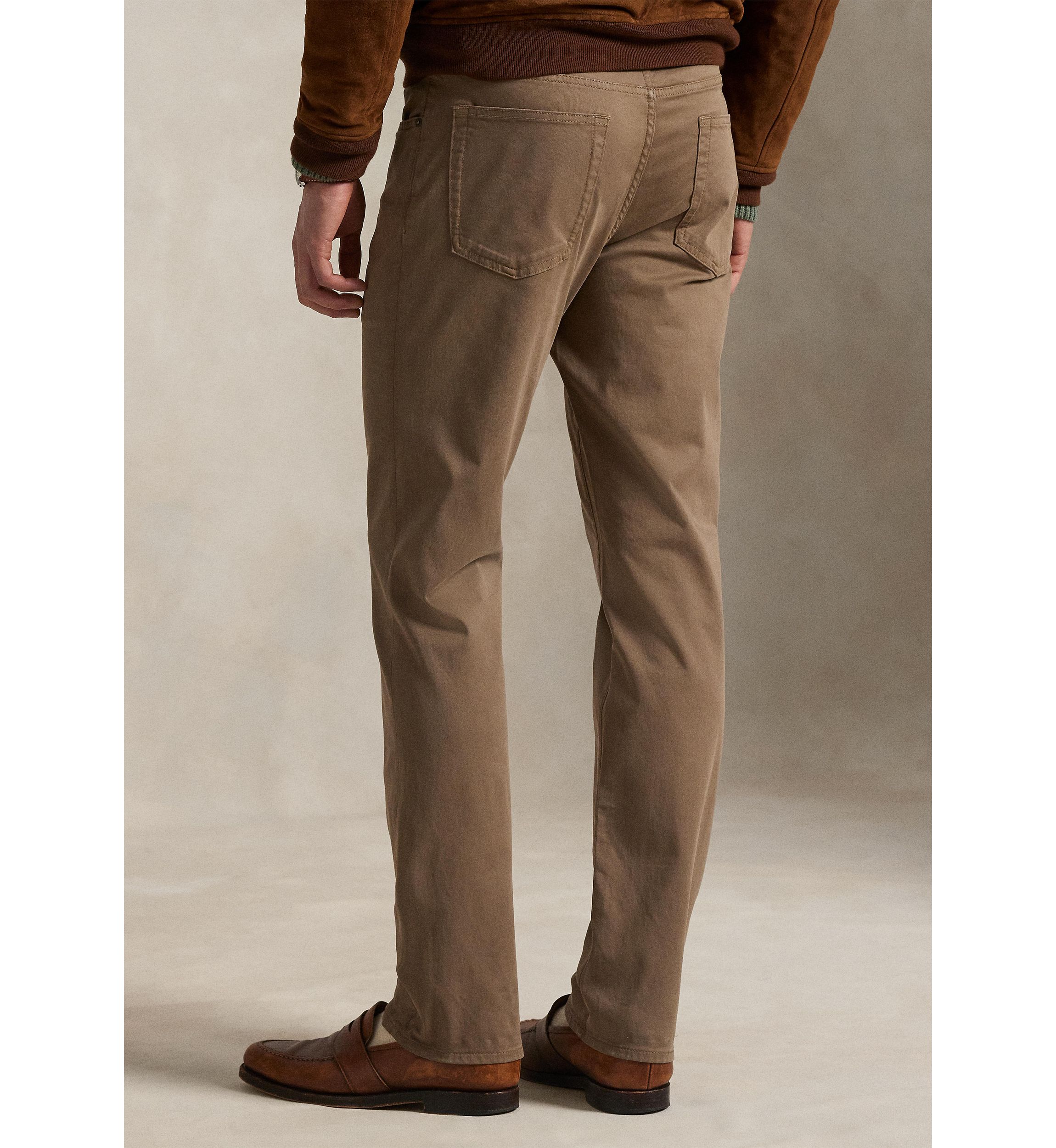Varick Slim Straight Stretch Sateen Pants
