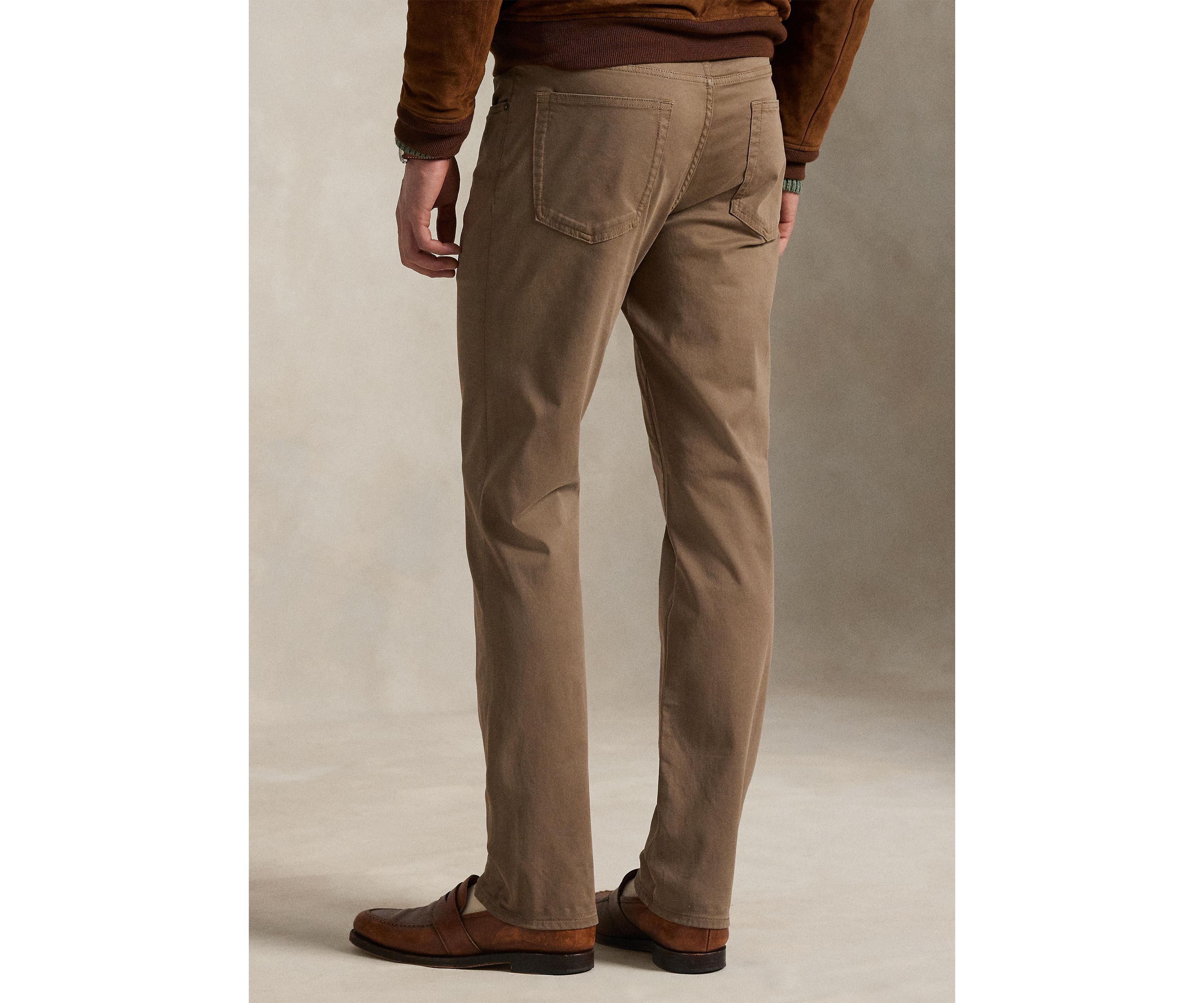 Varick Slim Straight Stretch Sateen Pants