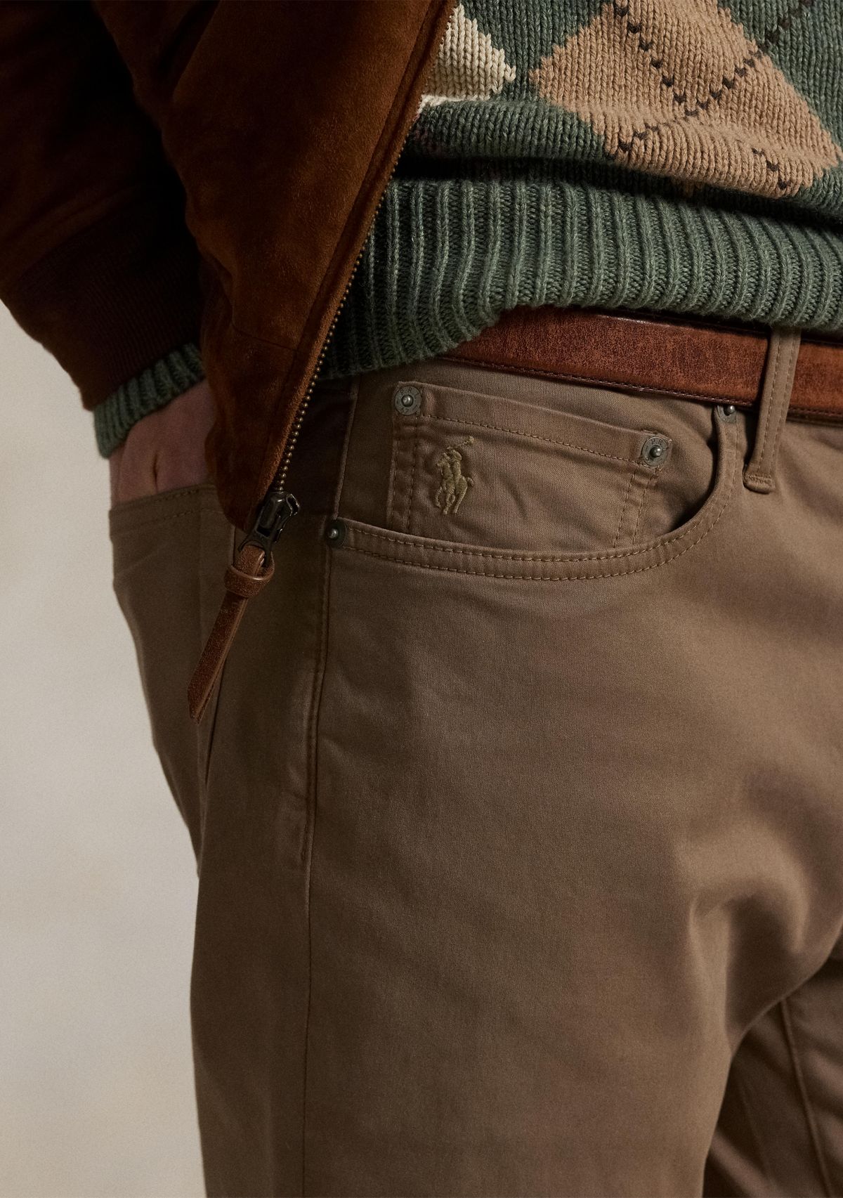 Varick Slim Straight Stretch Sateen Pants