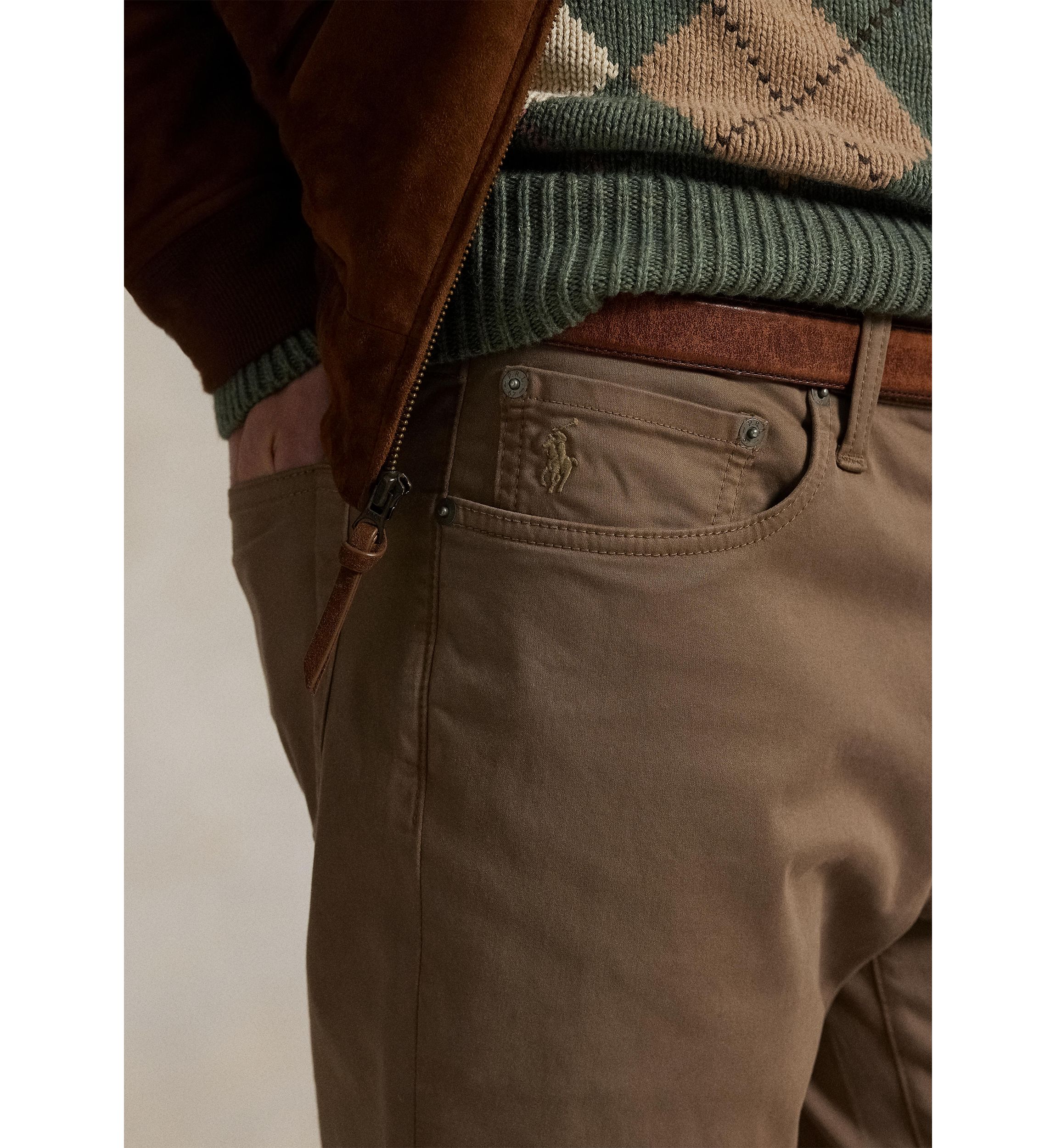 Varick Slim Straight Stretch Sateen Pants