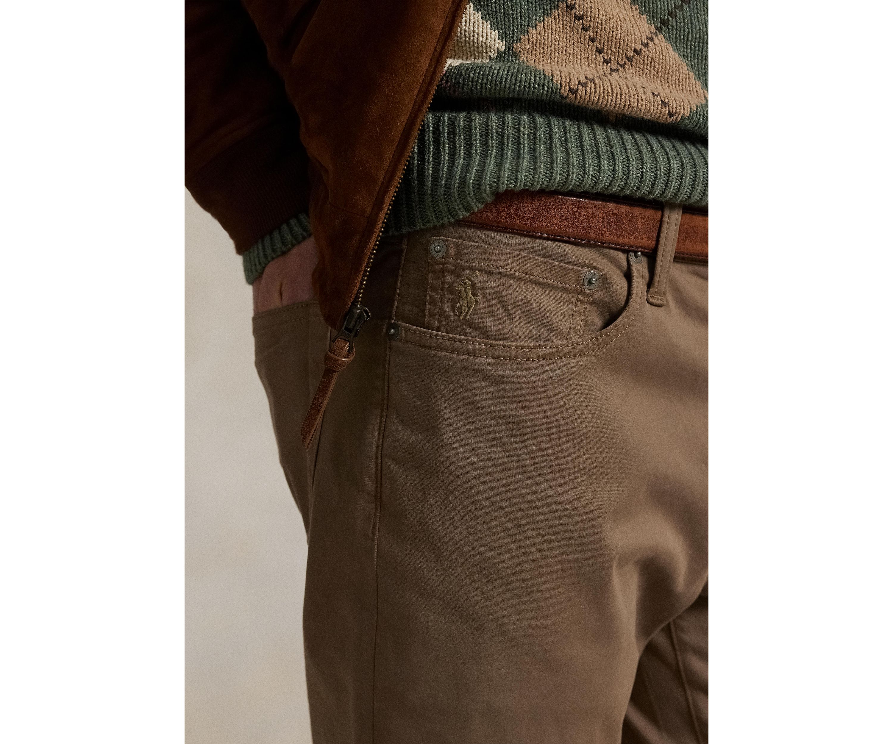 Varick Slim Straight Stretch Sateen Pants