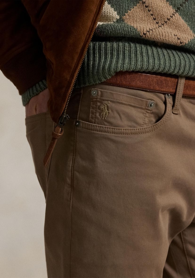 Varick Slim Straight Stretch Sateen Pants