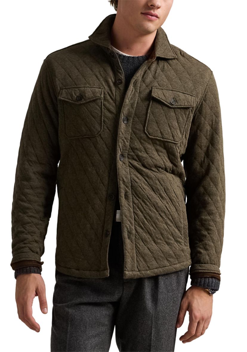 Quilted Double-Knit Jersey Overshirt