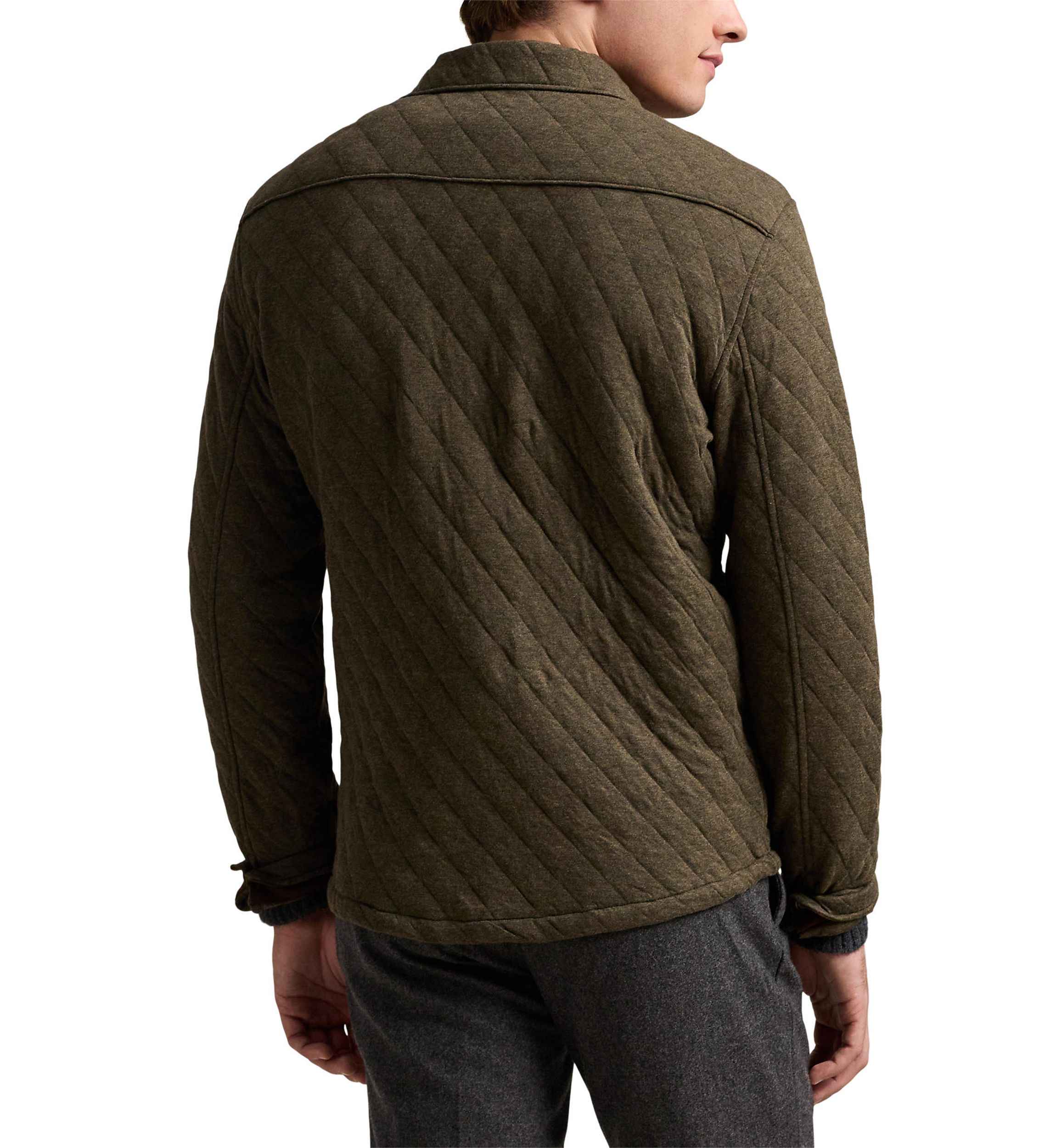 Quilted Double-Knit Jersey Overshirt