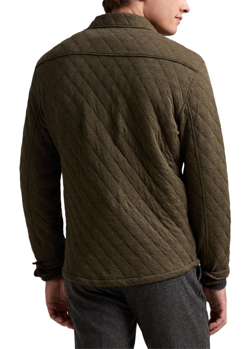 Quilted Double-Knit Jersey Overshirt