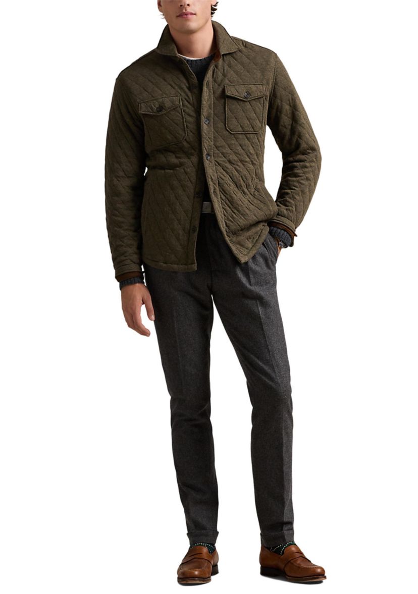 Quilted Double-Knit Jersey Overshirt