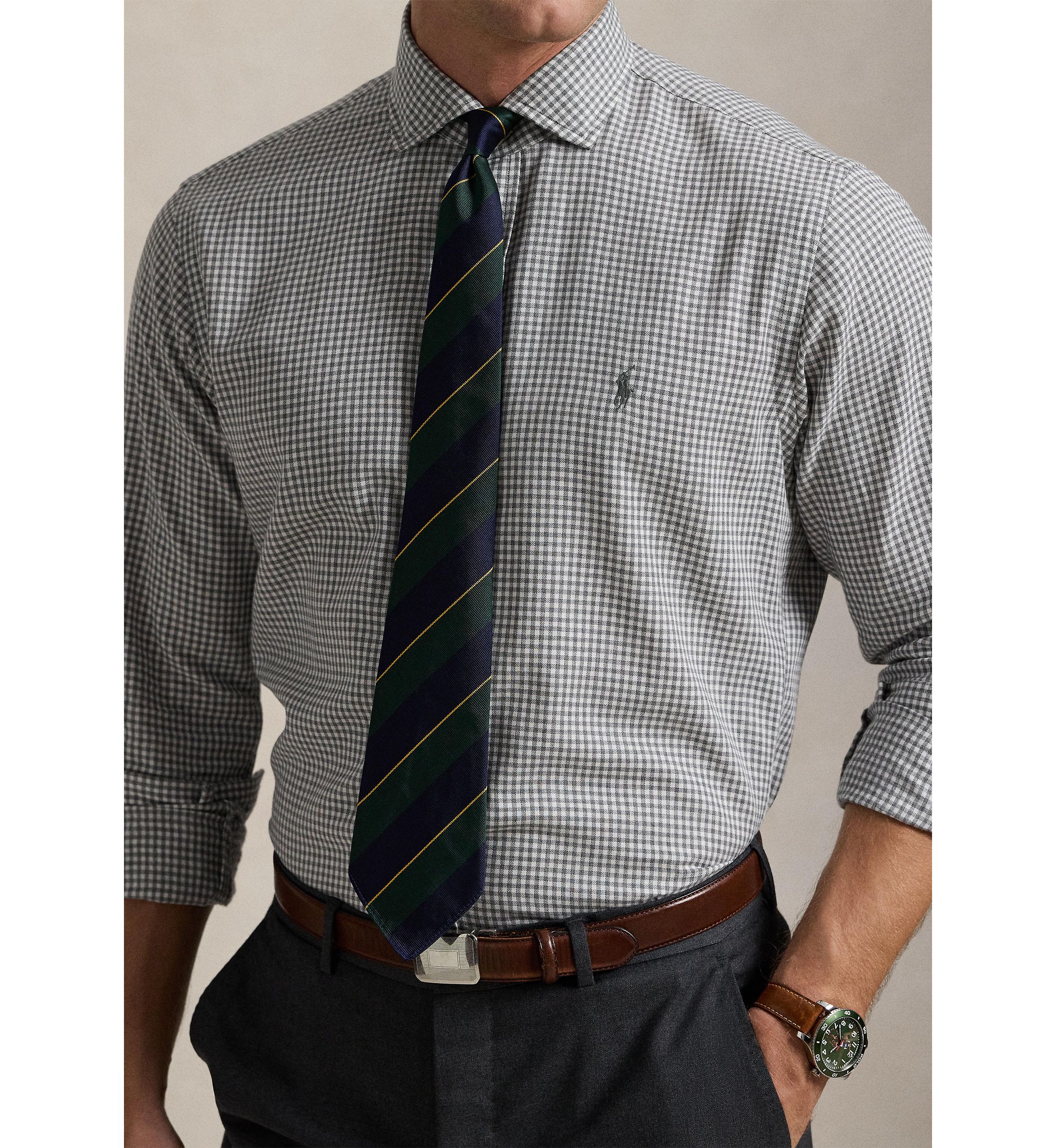 Classic Fit Gingham Twill Shirt