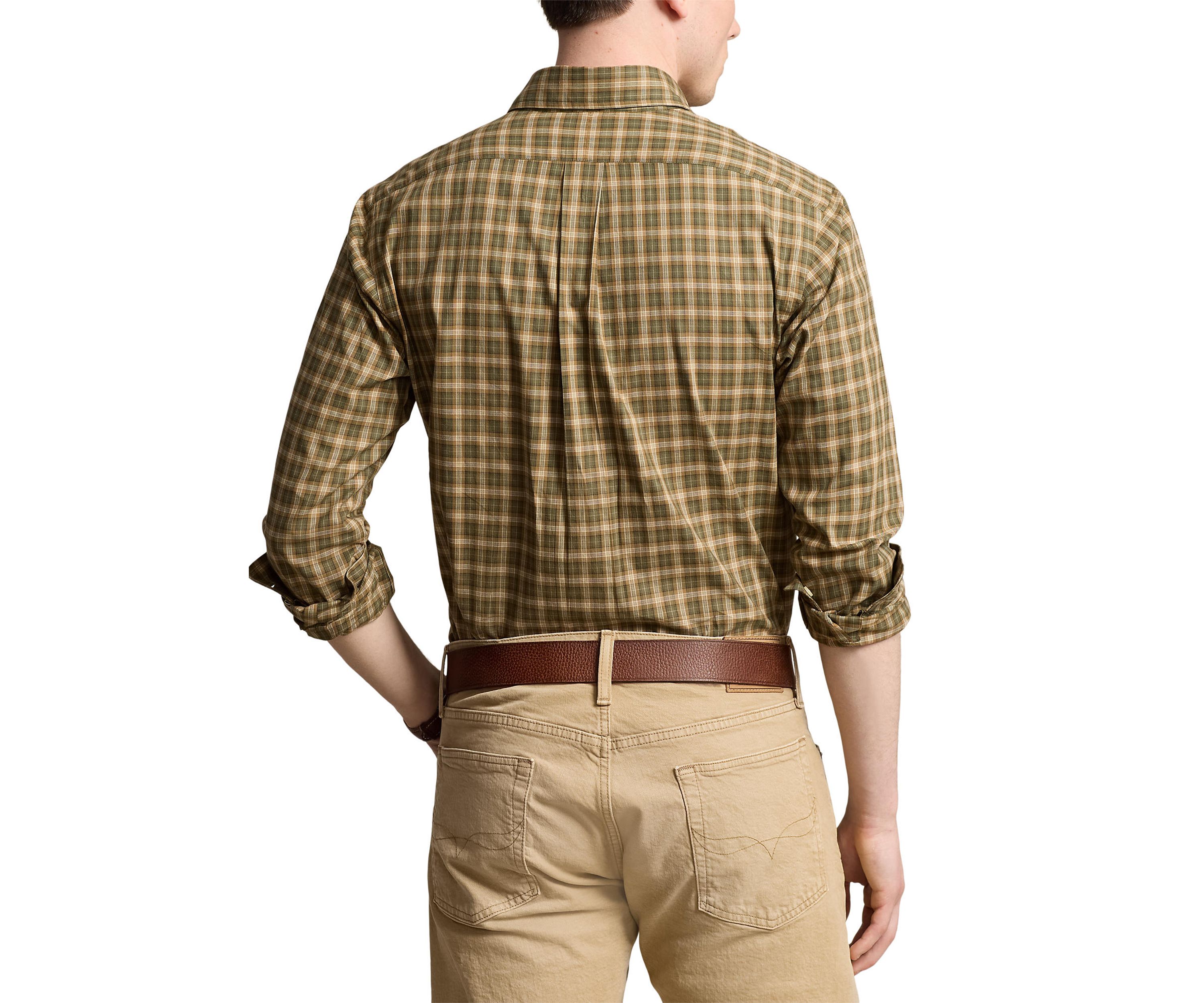 Classic Fit Plaid Twill Shirt