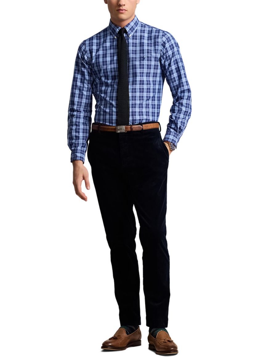 Classic Fit Performance Plaid Shirt