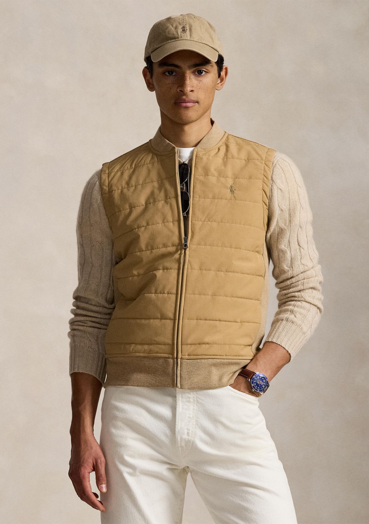 Quilted Hybrid Vest