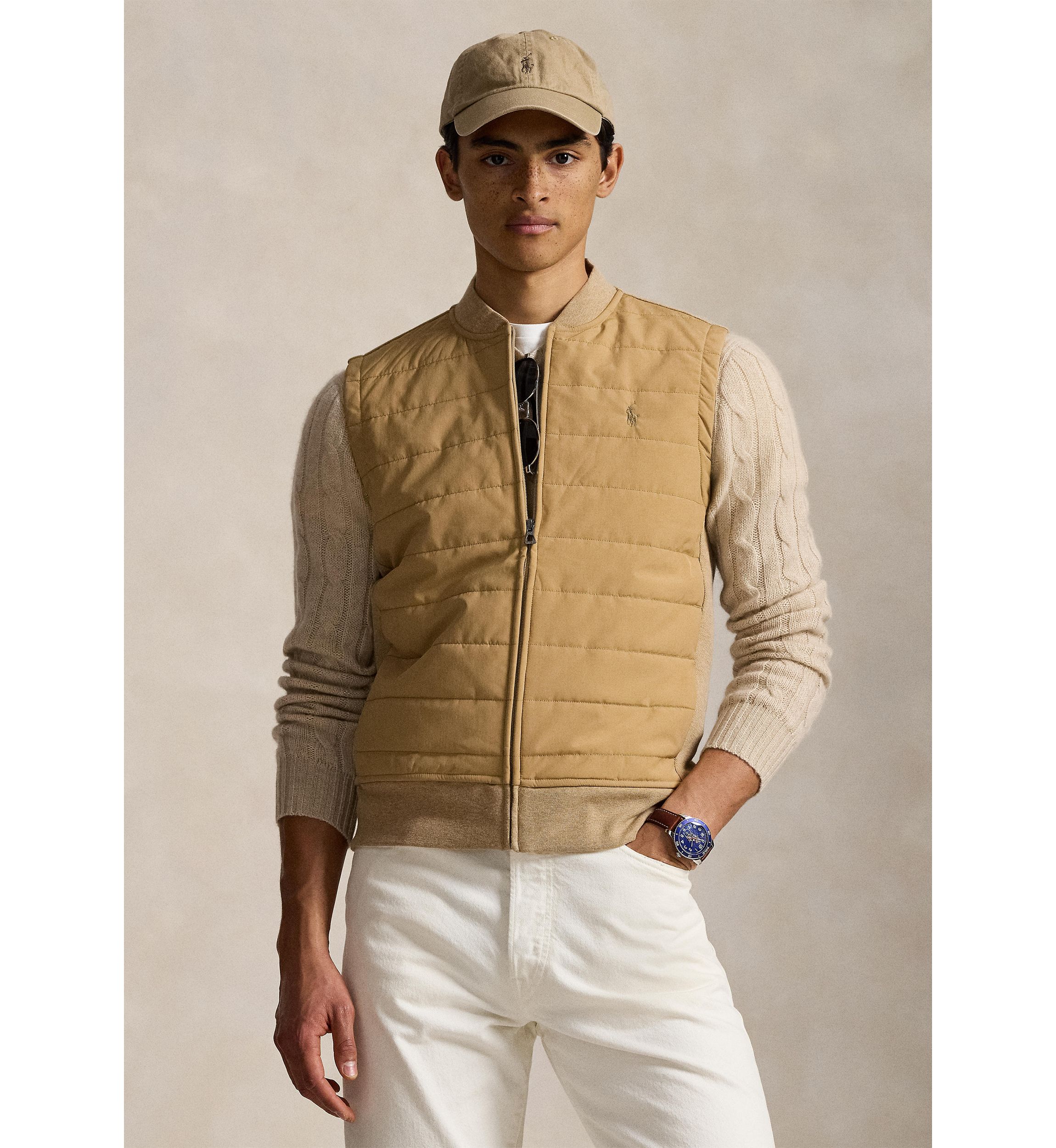 Quilted Hybrid Vest