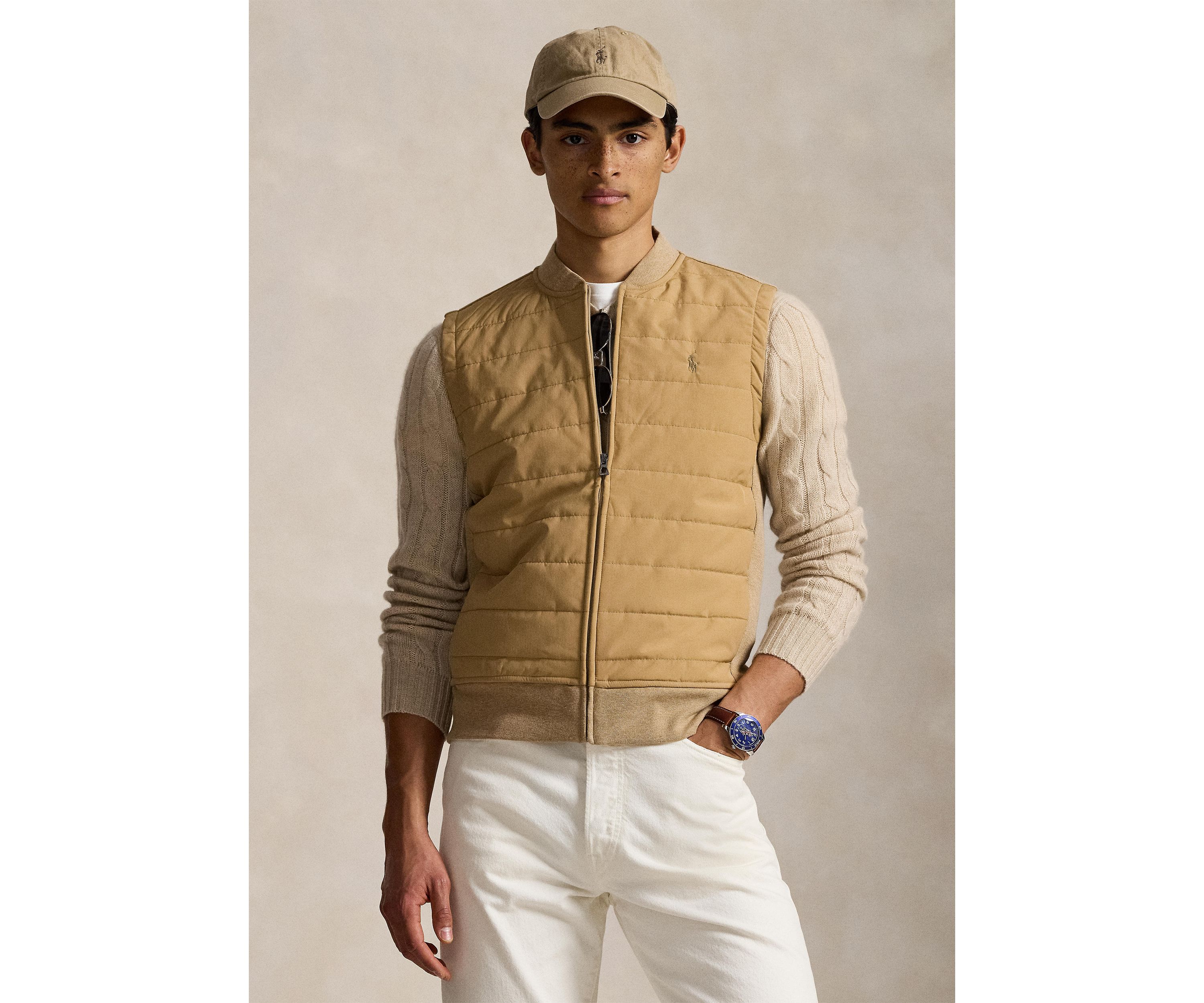 Quilted Hybrid Vest
