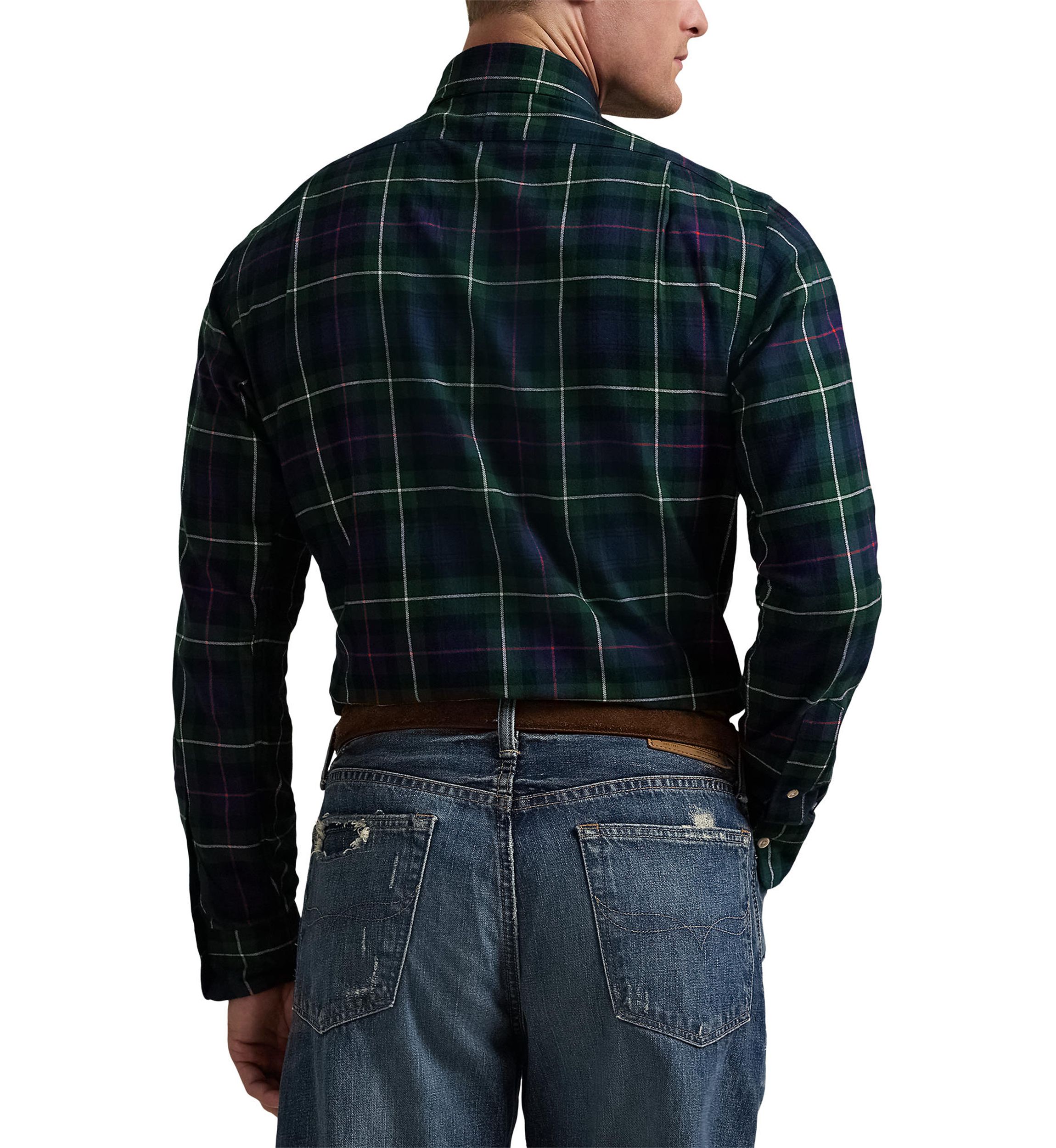 Classic Fit Plaid Twill Shirt