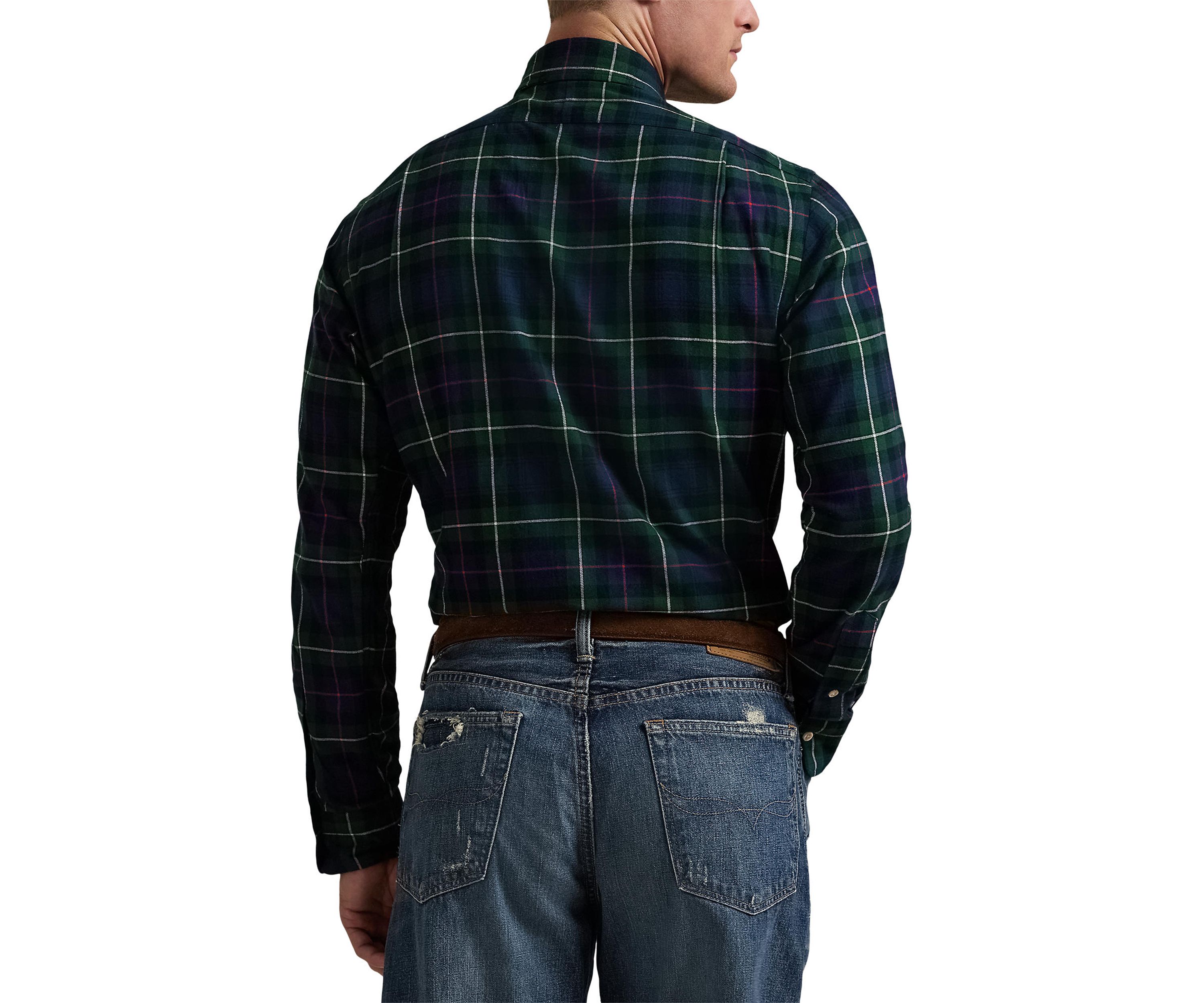 Classic Fit Plaid Twill Shirt
