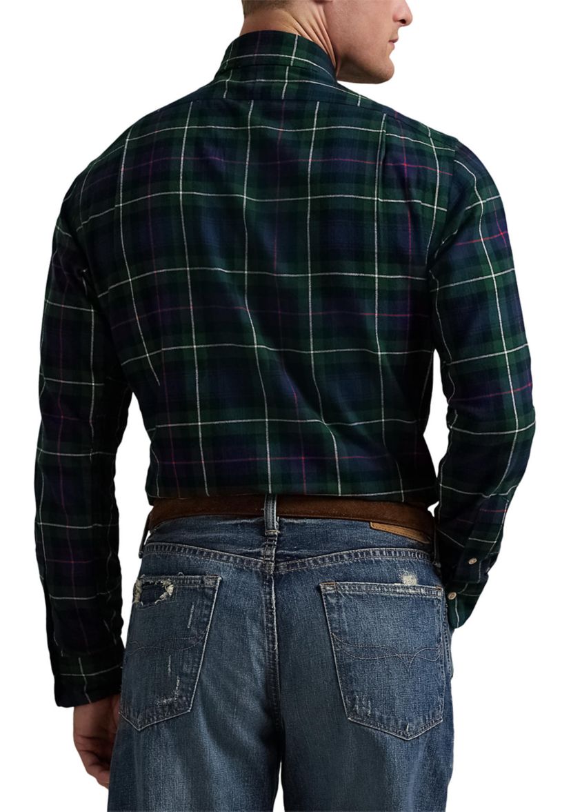 Classic Fit Plaid Twill Shirt
