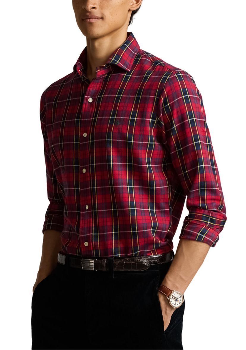 Classic Fit Plaid Twill Shirt