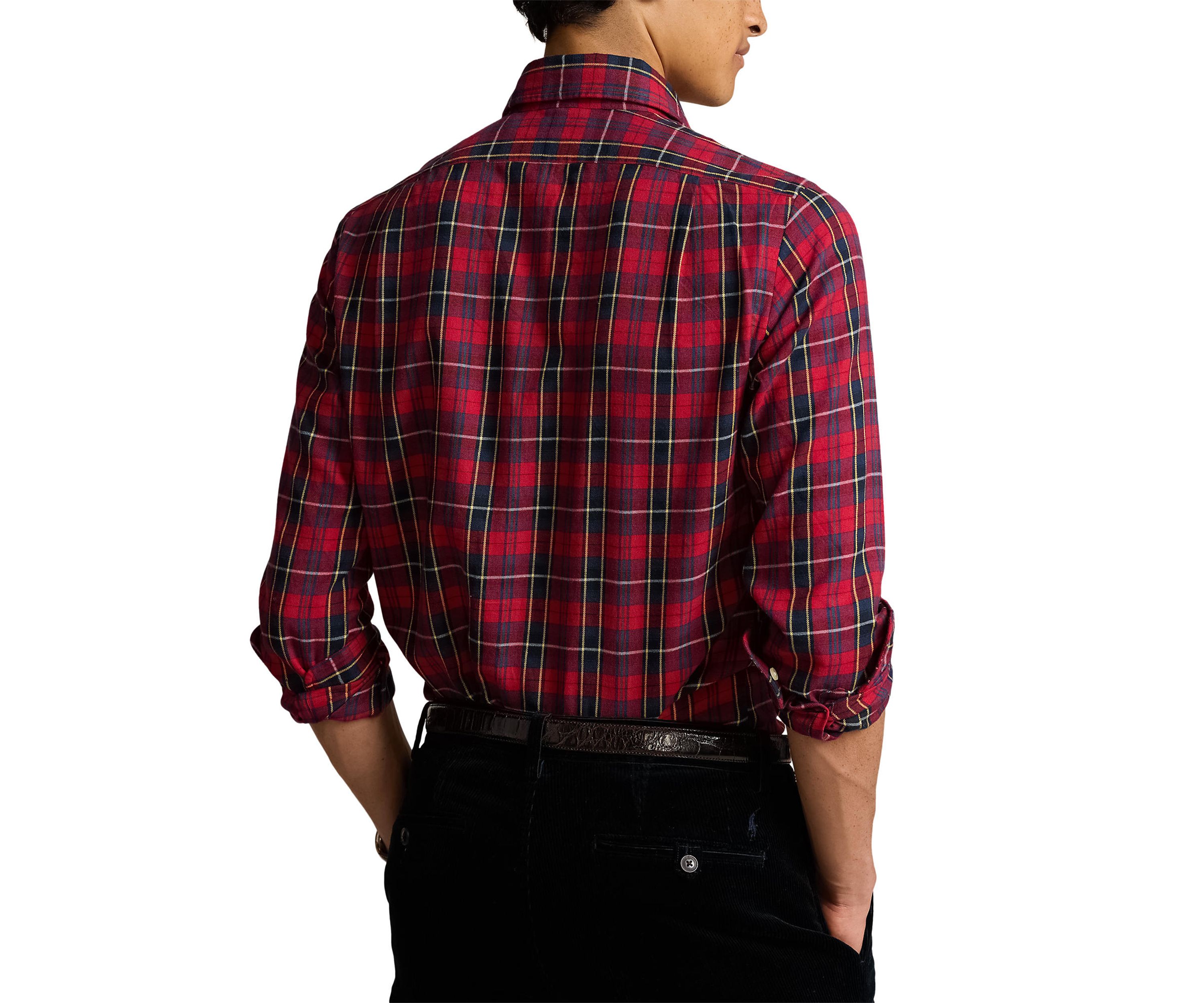 Classic Fit Plaid Twill Shirt