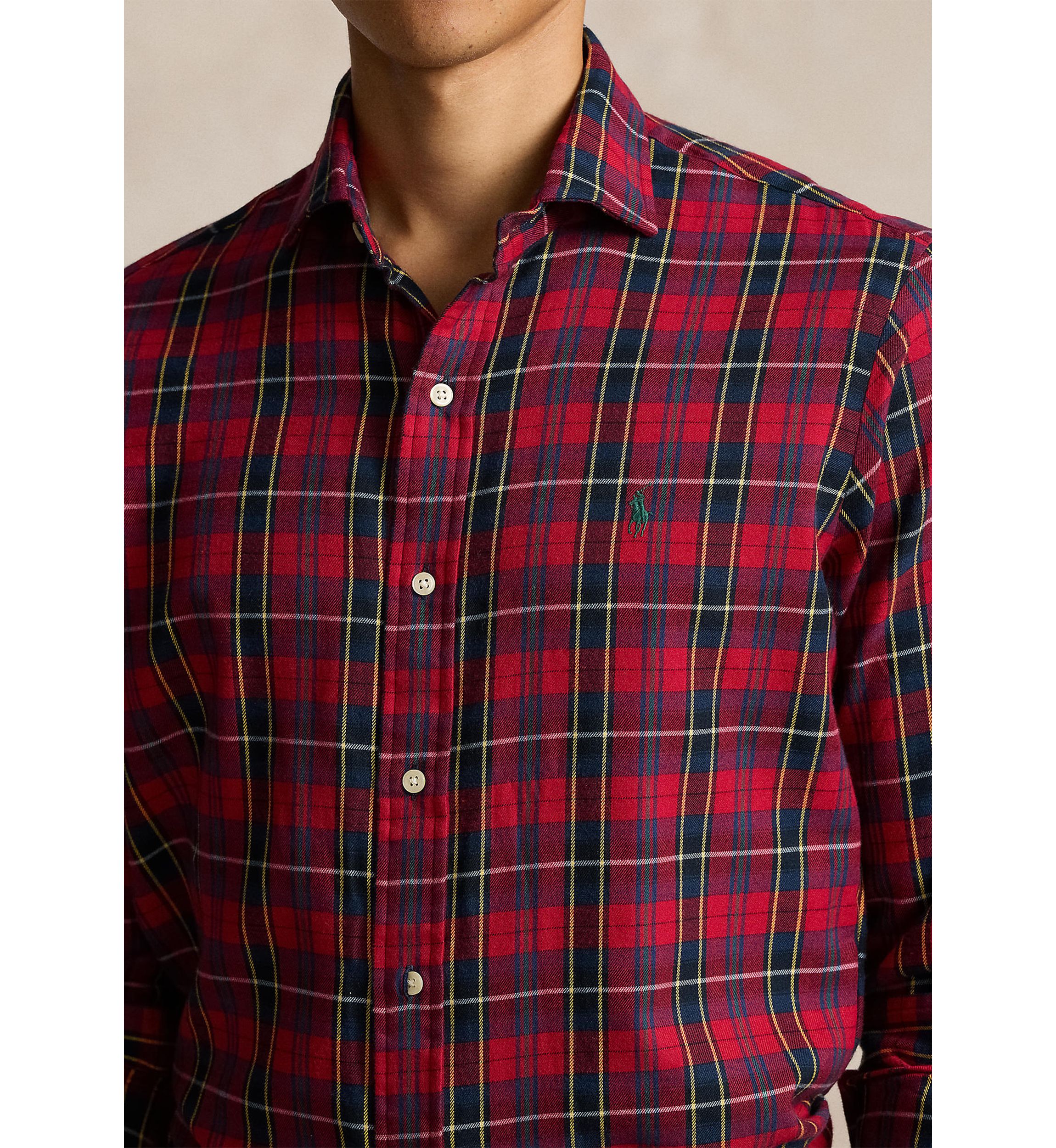 Classic Fit Plaid Twill Shirt