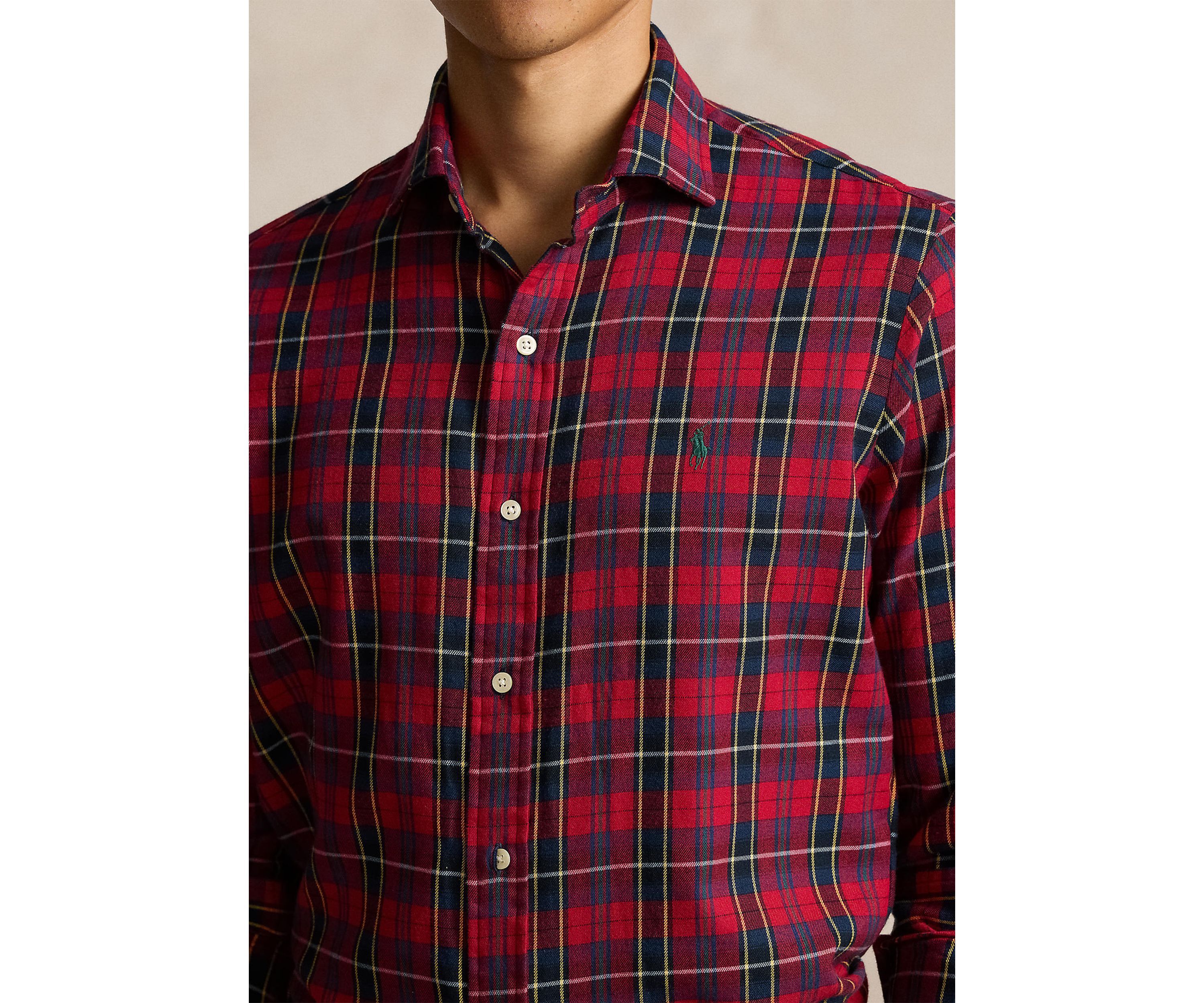 Classic Fit Plaid Twill Shirt