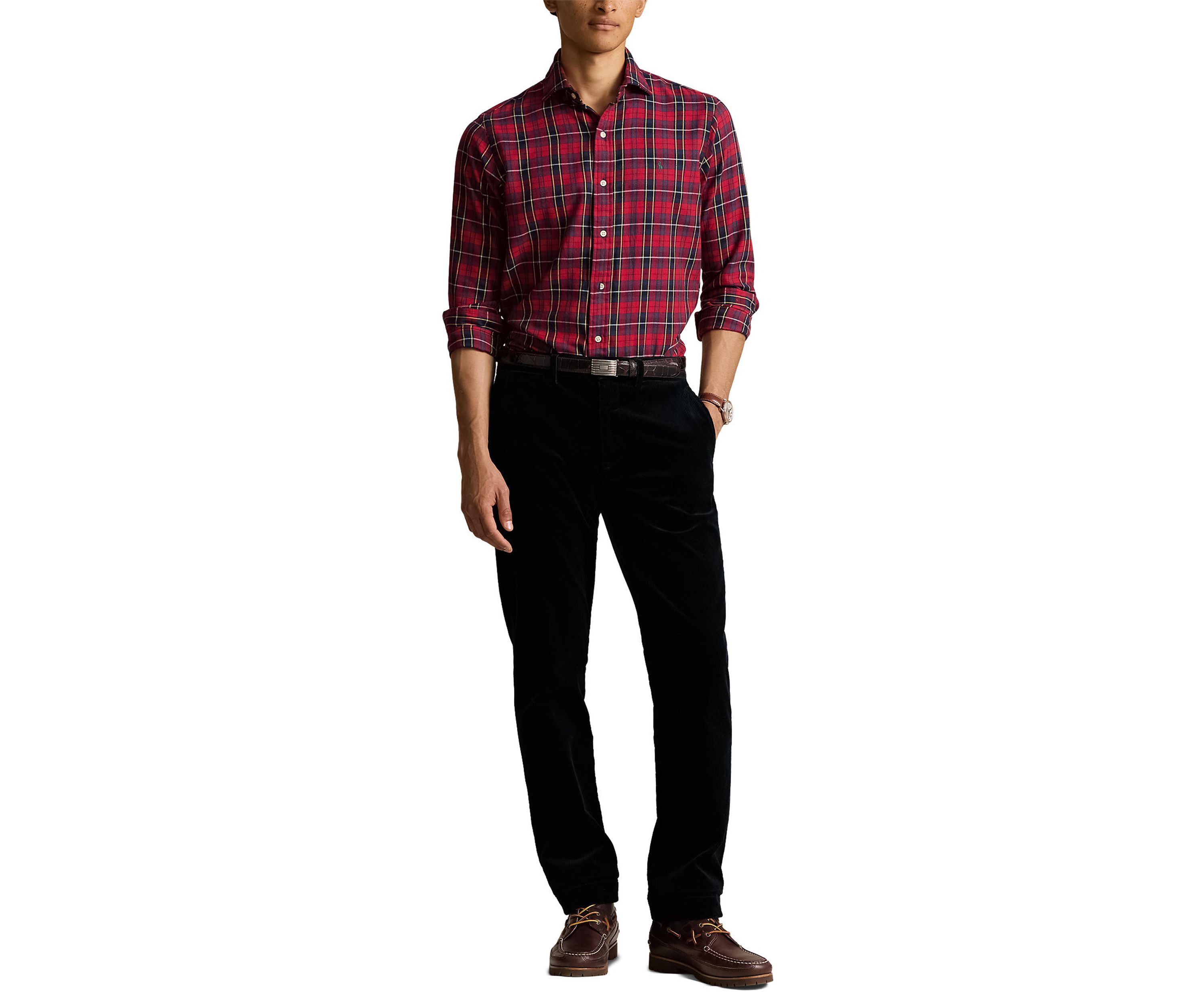 Classic Fit Plaid Twill Shirt