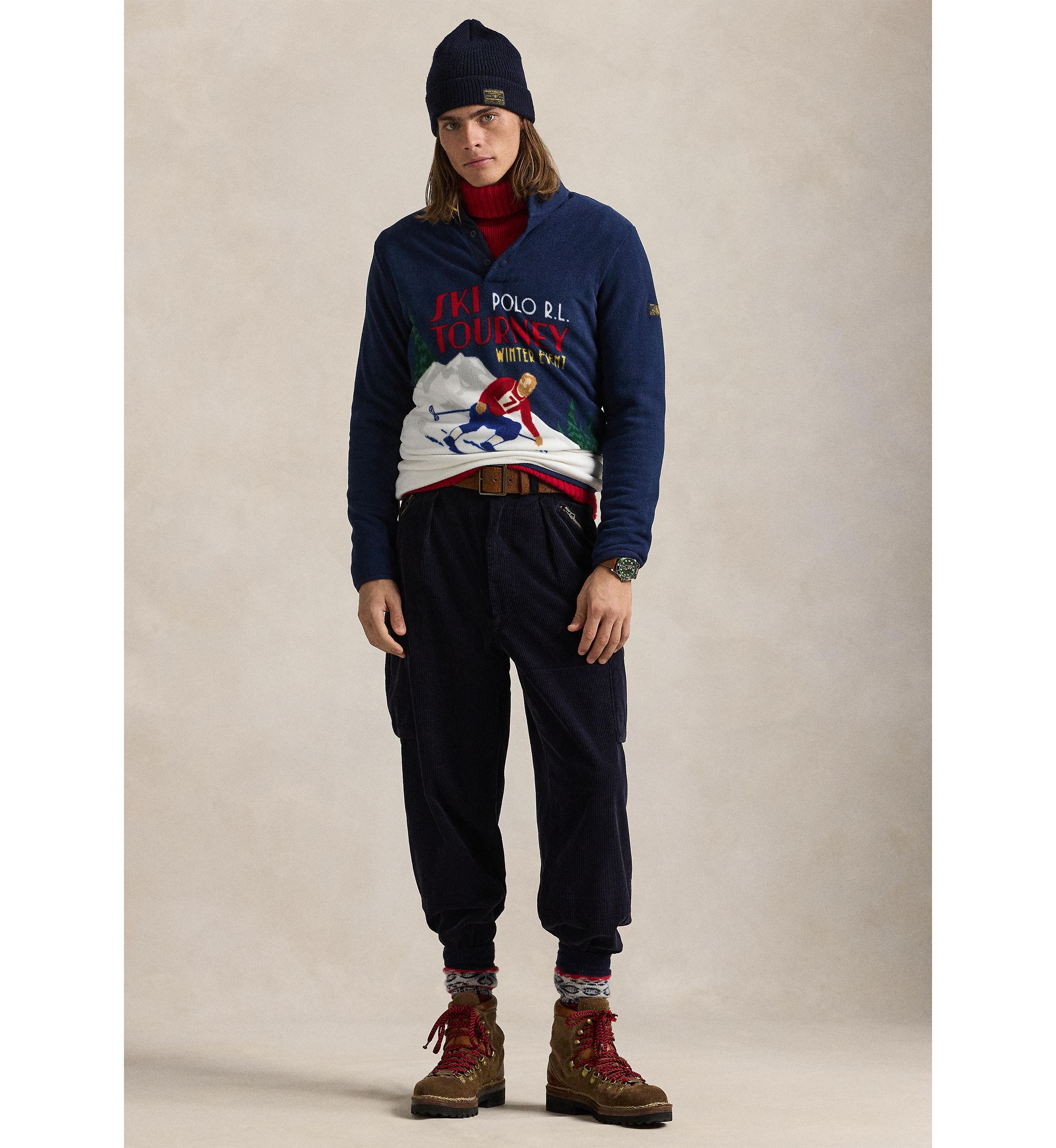 Plaid Pile Fleece Lined Hoodie