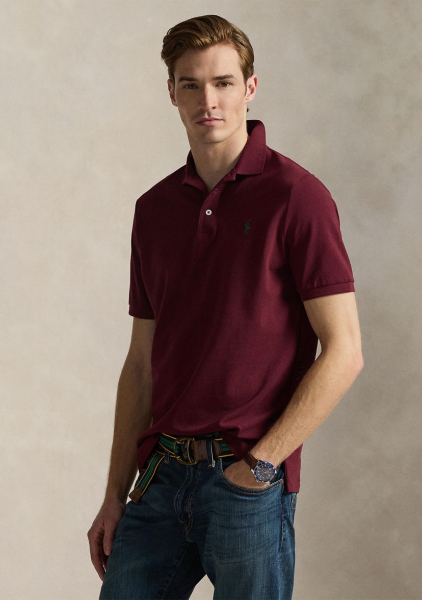 Classic Fit Stretch Mesh Polo Shirt