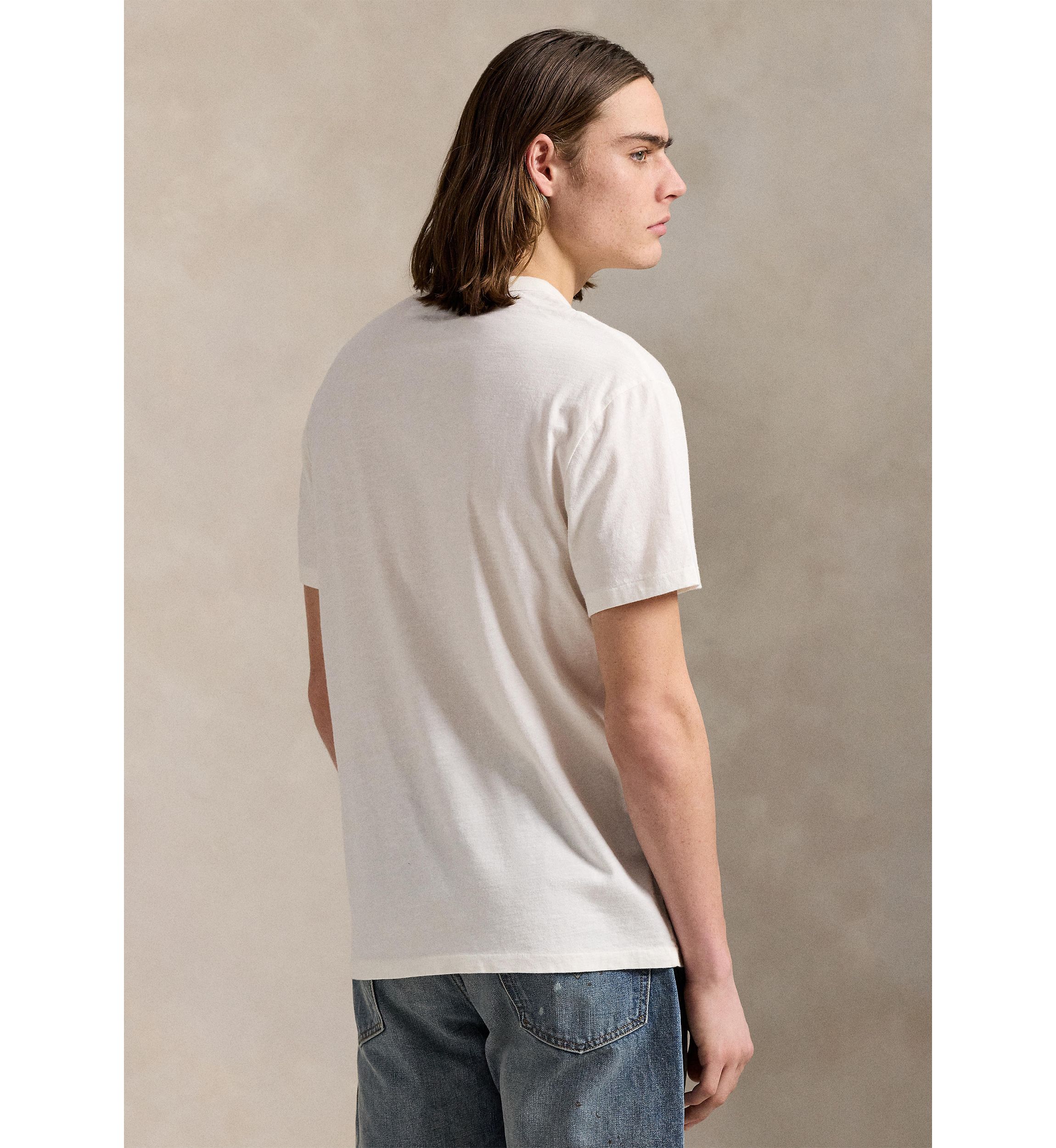 Classic Fit Slub Jersey Graphic T-Shirt