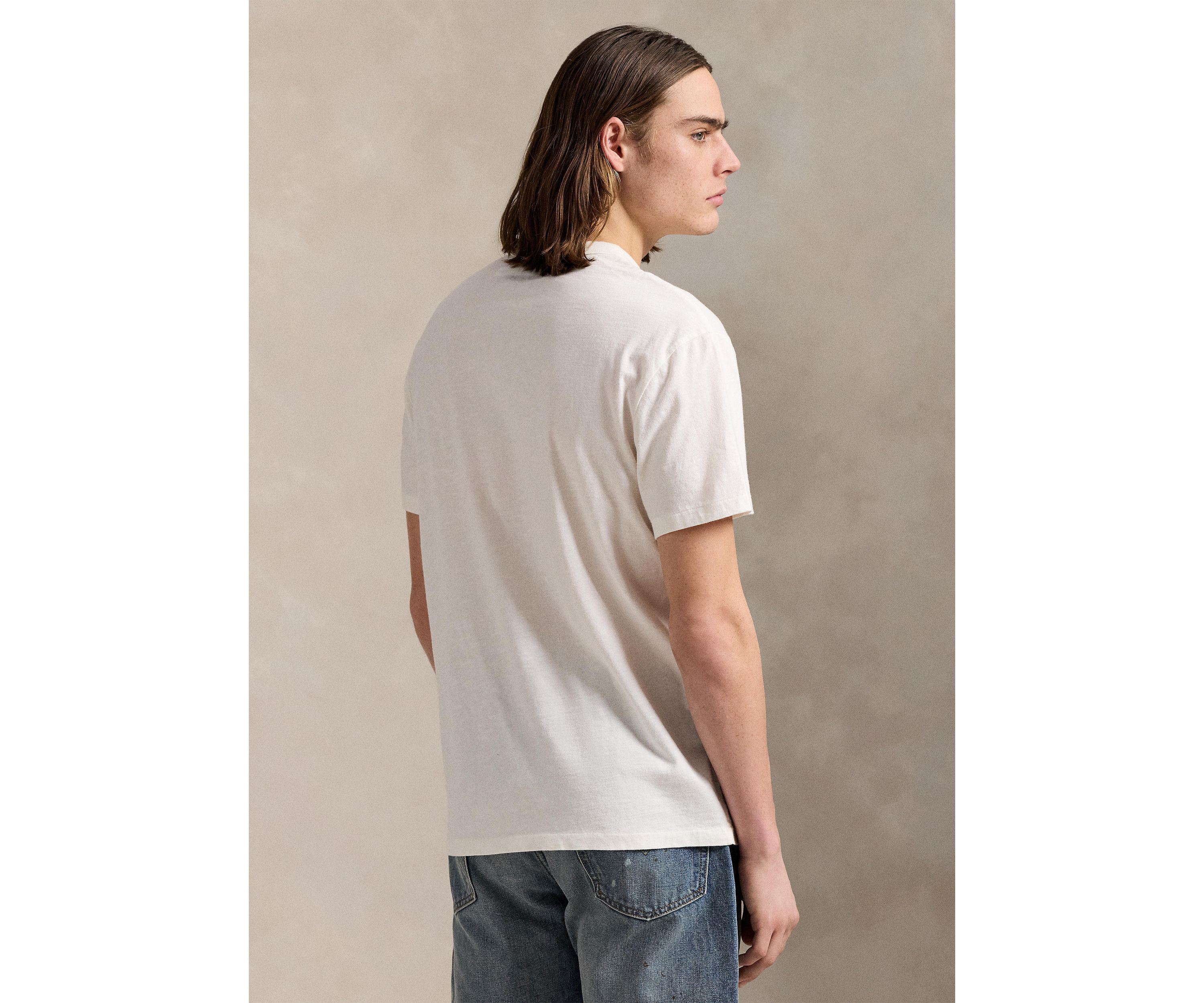 Classic Fit Slub Jersey Graphic T-Shirt